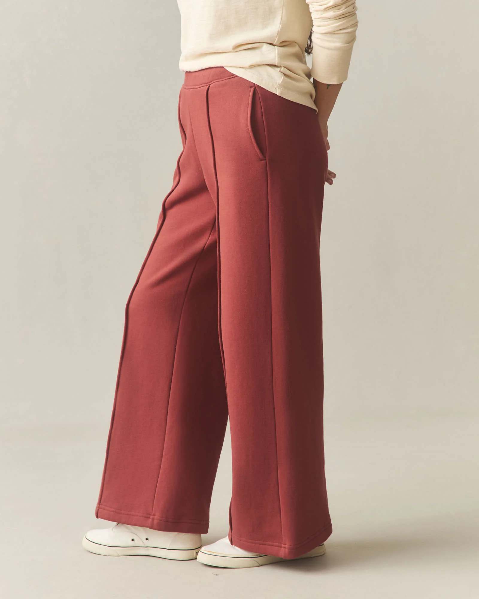 Women's Pintuck Flare Pant - Spiced Apple - Image 3