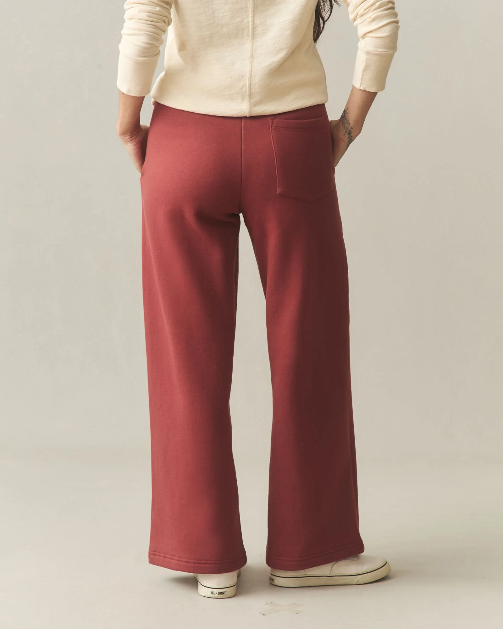 Women's Pintuck Flare Pant - Spiced Apple - Image 4