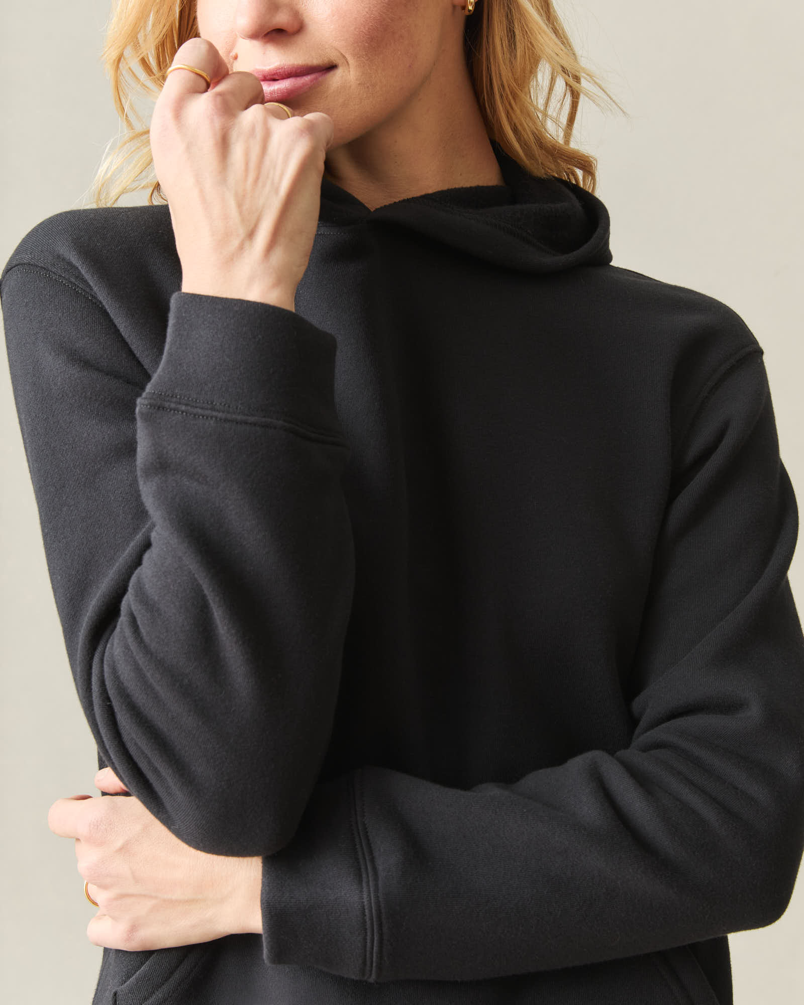 Women's Midweight Pullover - Black - Image 3