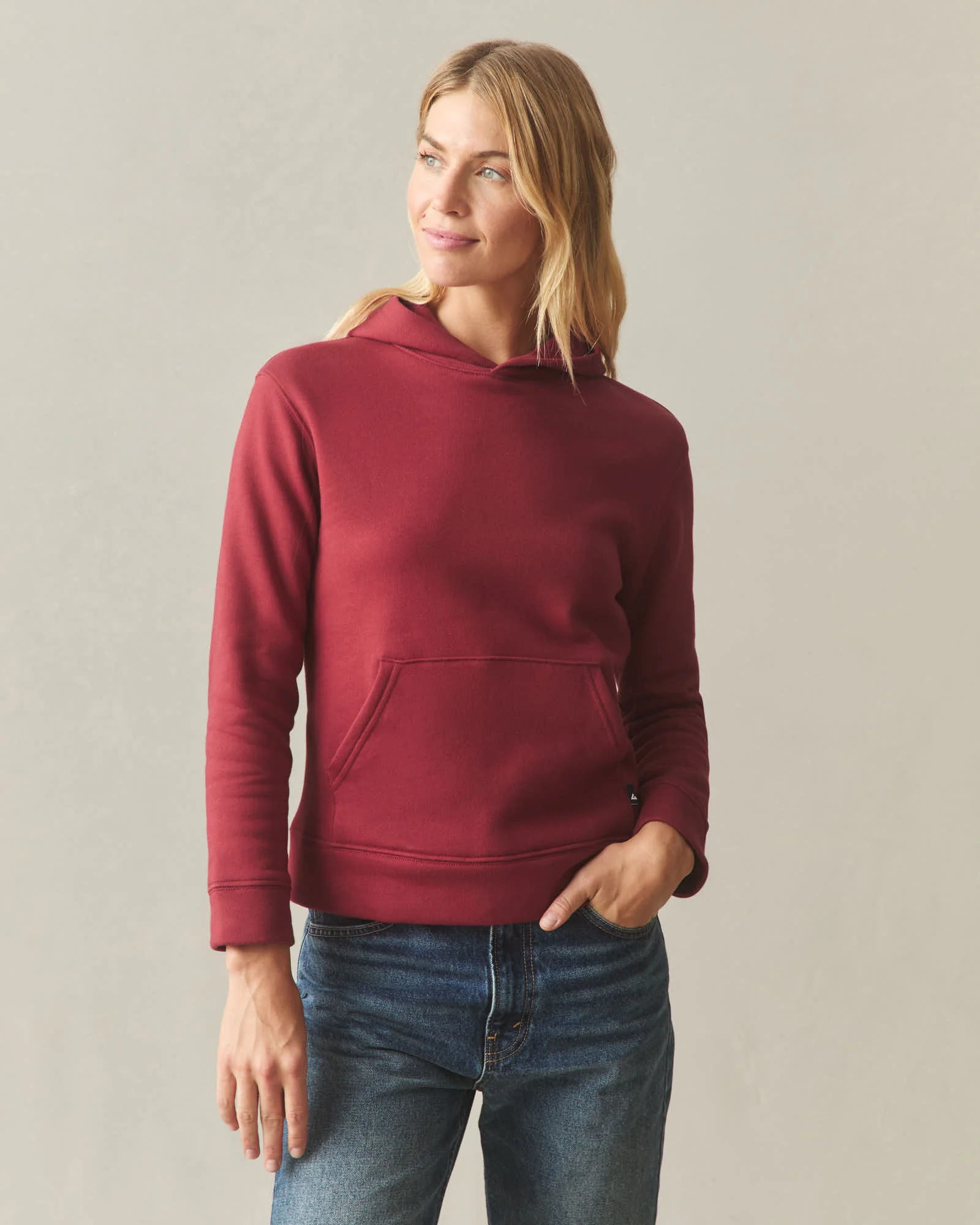 Women's Midweight Pullover - Sundried Tomato - Image 2