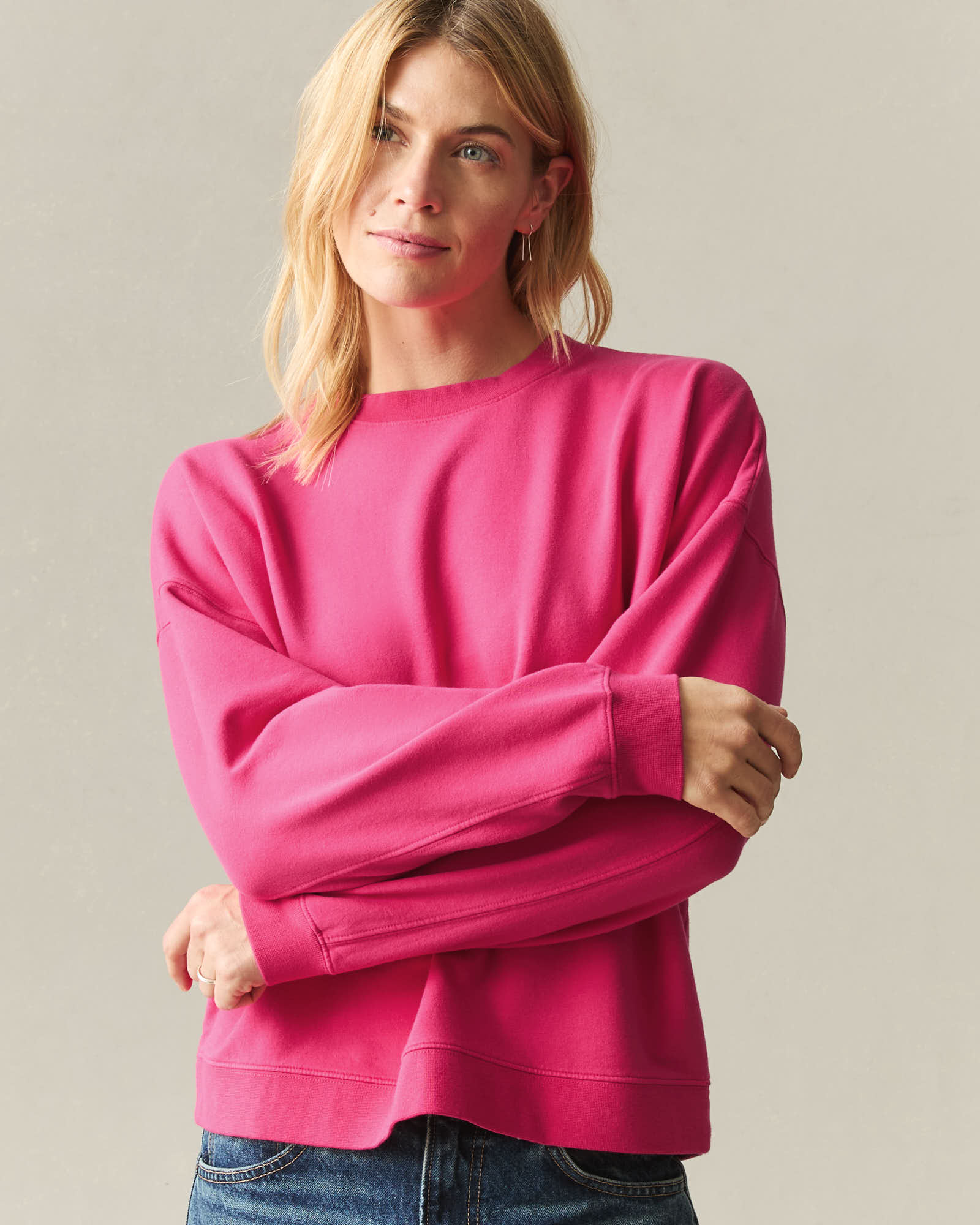 Women's Modal Fleece Crew - Love Potion - Image 3