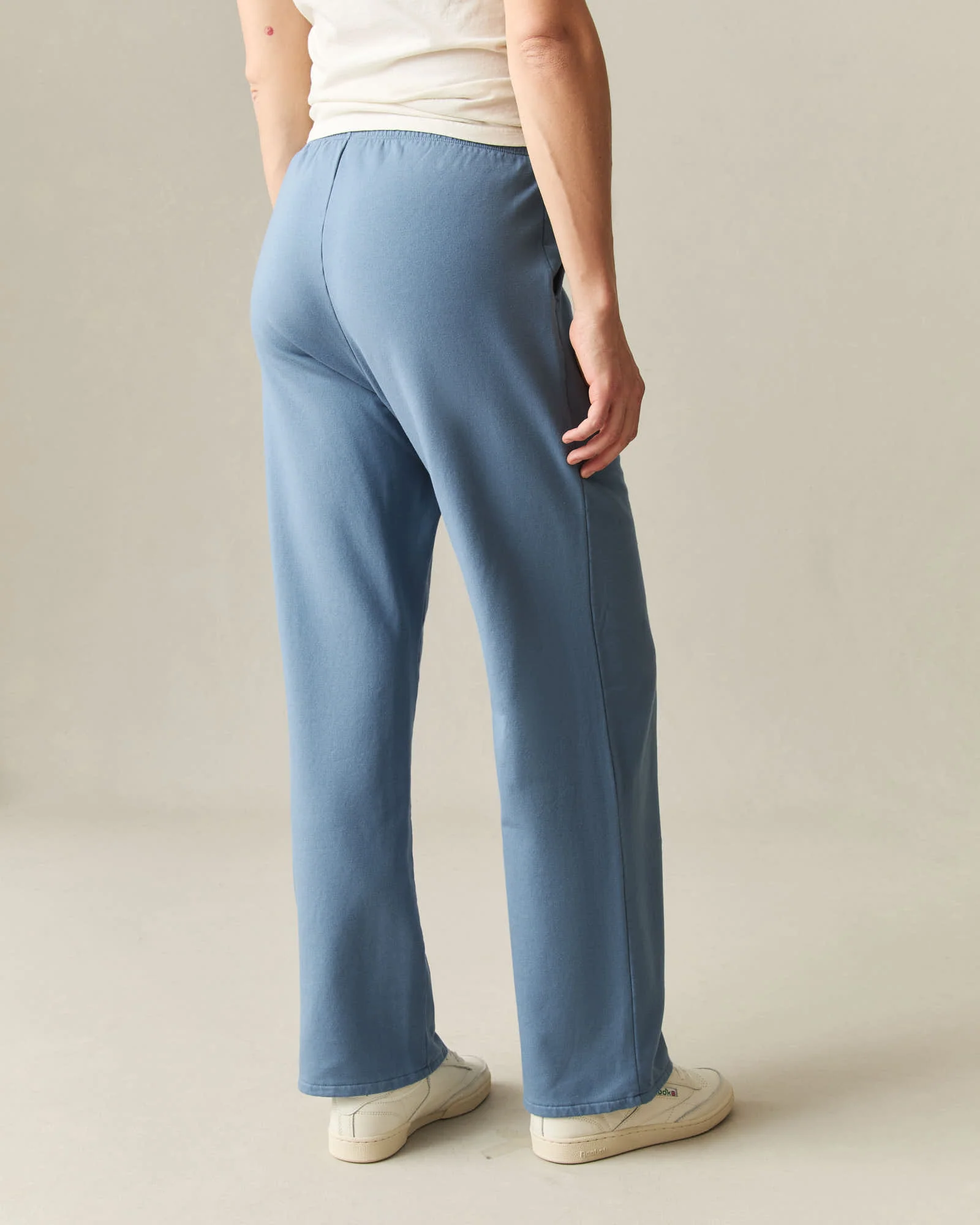 Women's Modal Fleece Straight Pant - Bluefin - Image 3