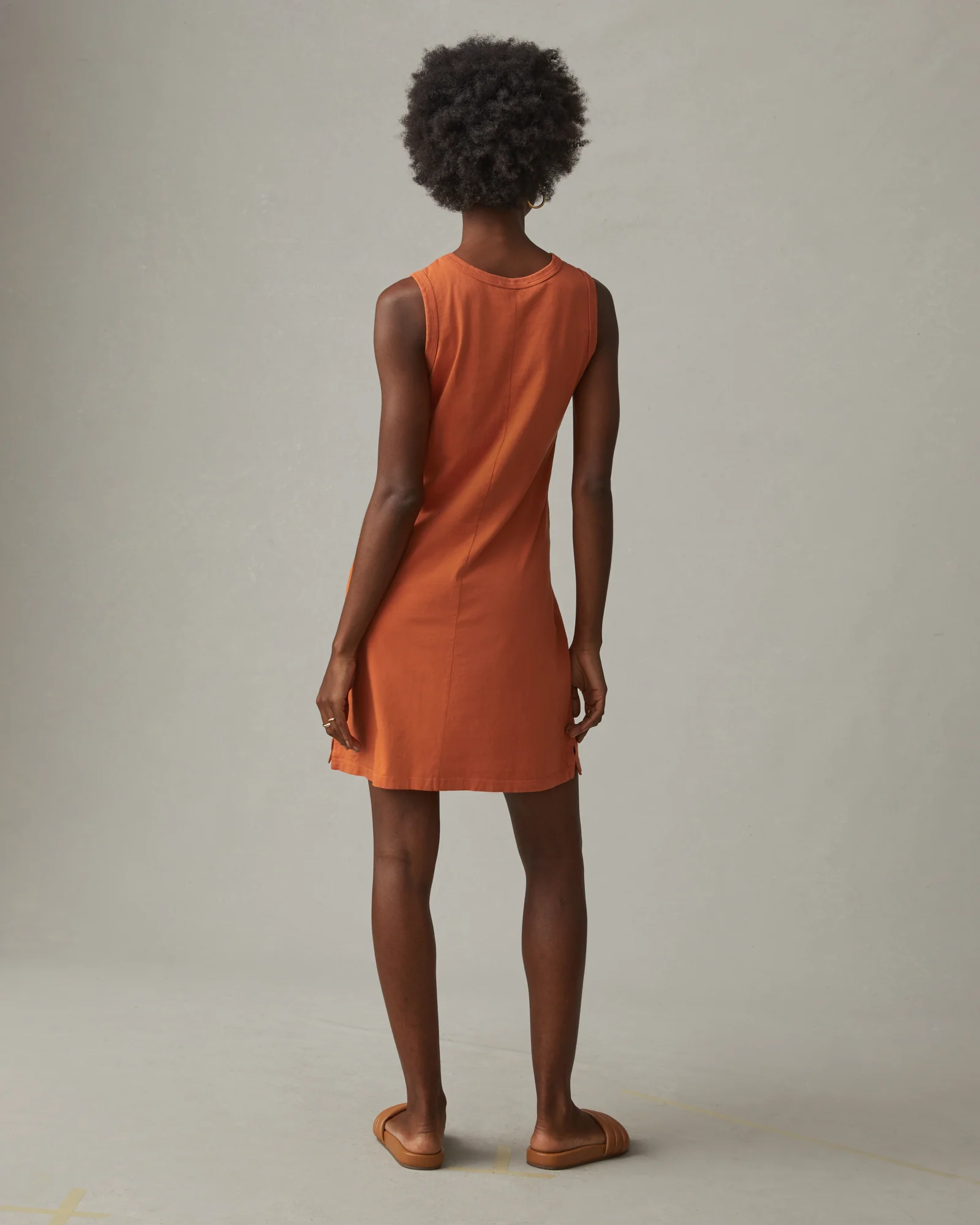Women's Muscle Tee Dress - Henna - Image 3