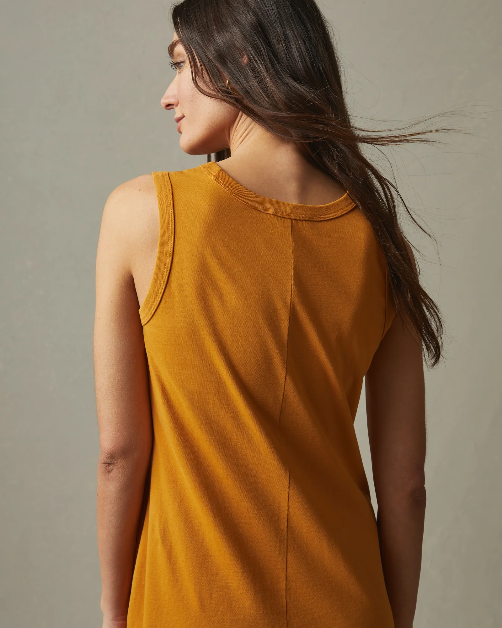 Women's Muscle Tee Dress - Inca Gold - Image 3