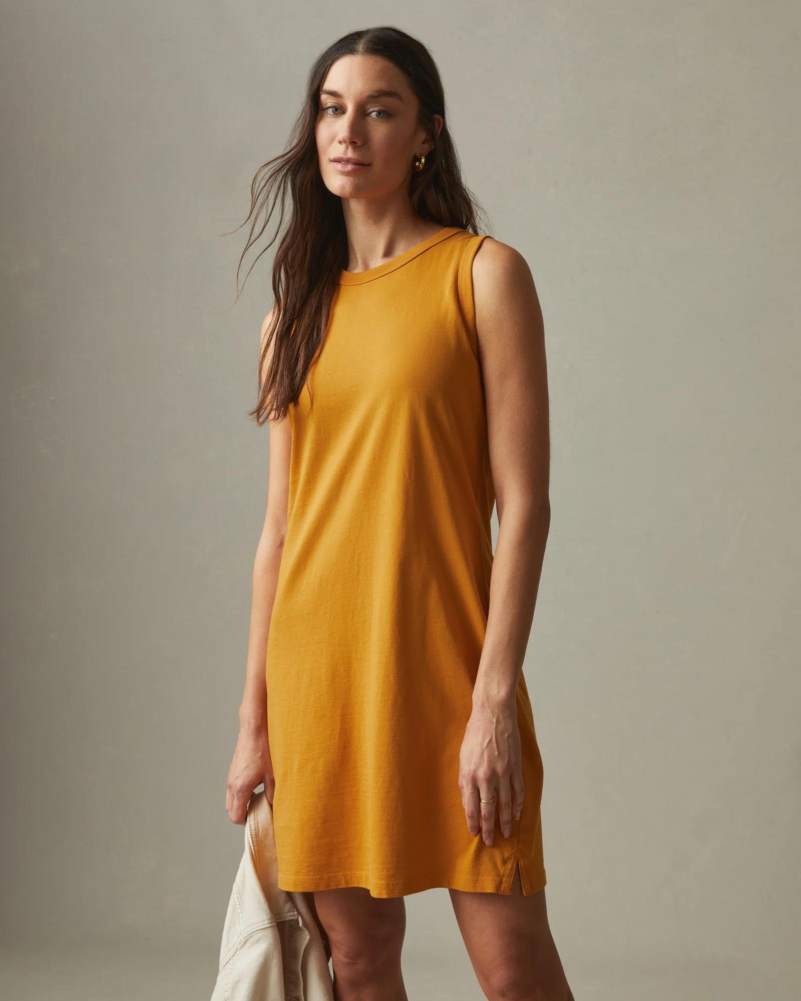Women's Muscle Tee Dress - Inca Gold - Image 4