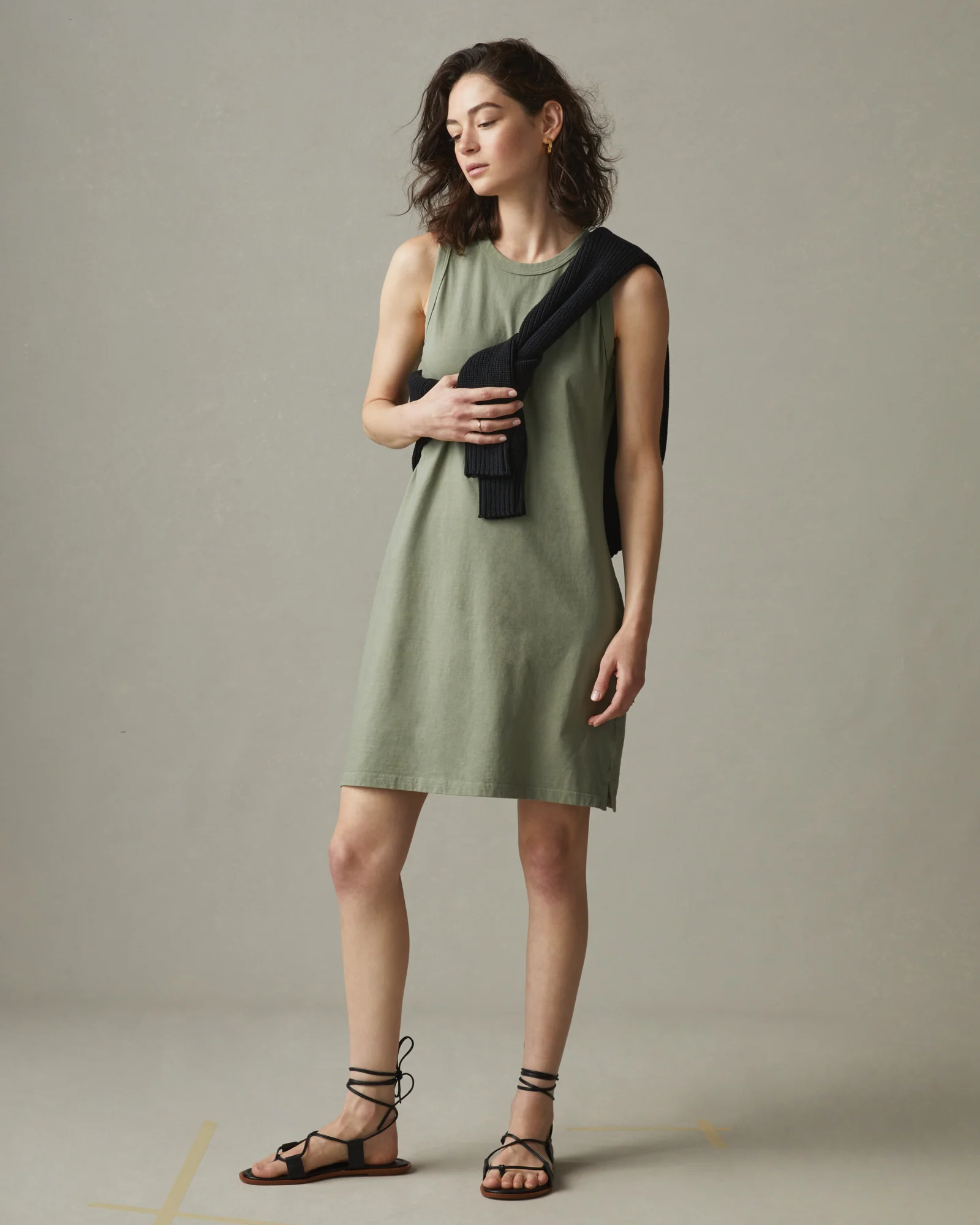 Women's Muscle Tee Dress - Light Fatigue - Image 5