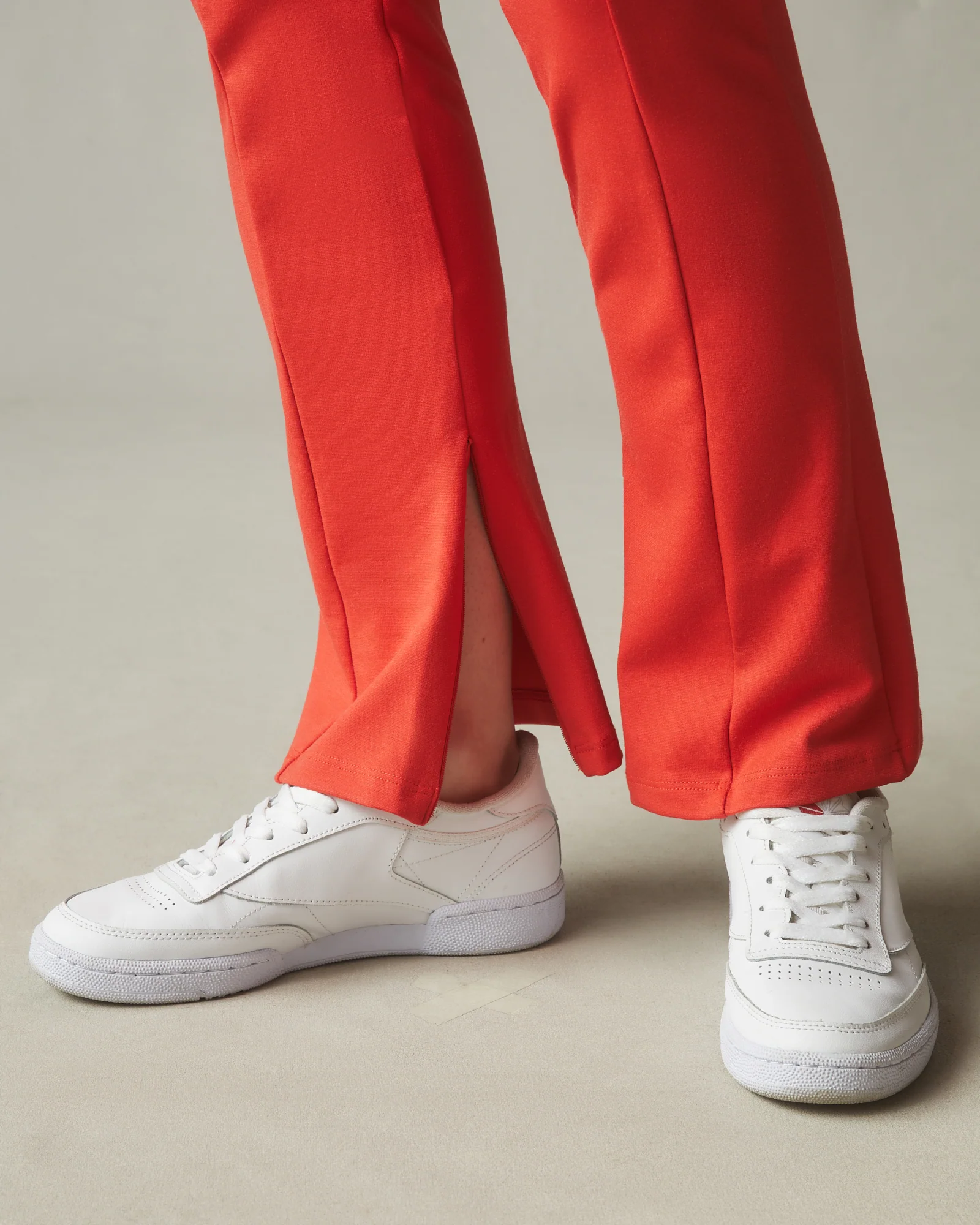 Ponte Zip Flare Pant - Active Red - Image 4
