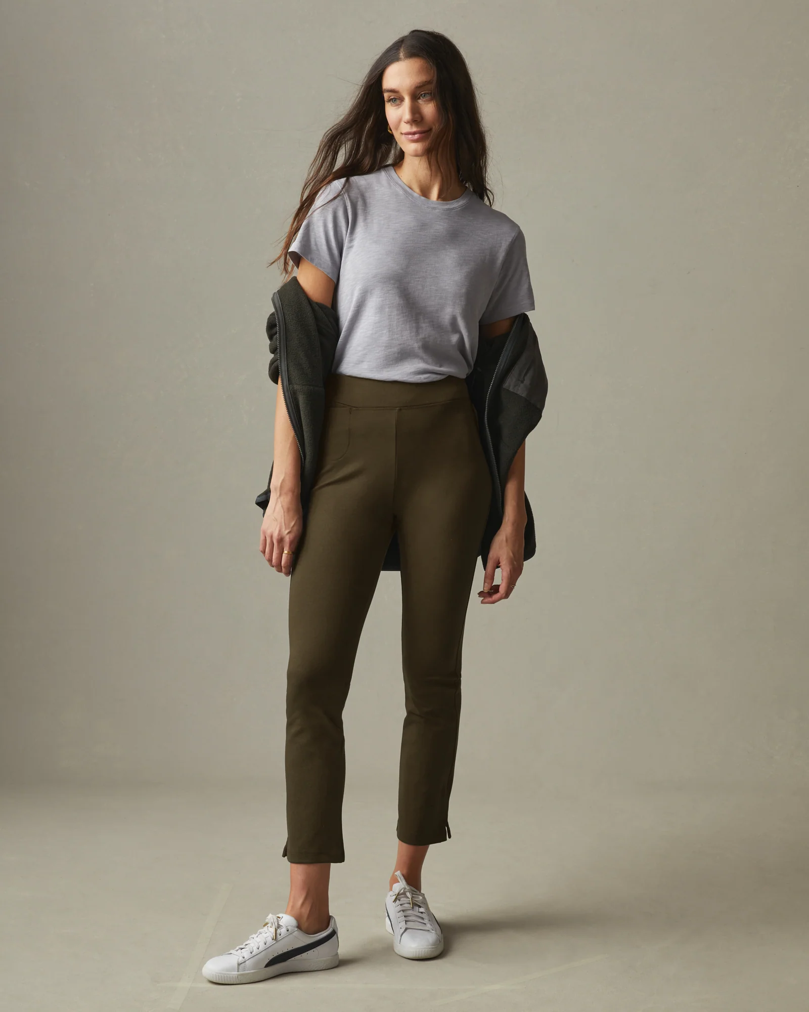 Ponte Kick Flare Pant High Rise - Beech - Image 3
