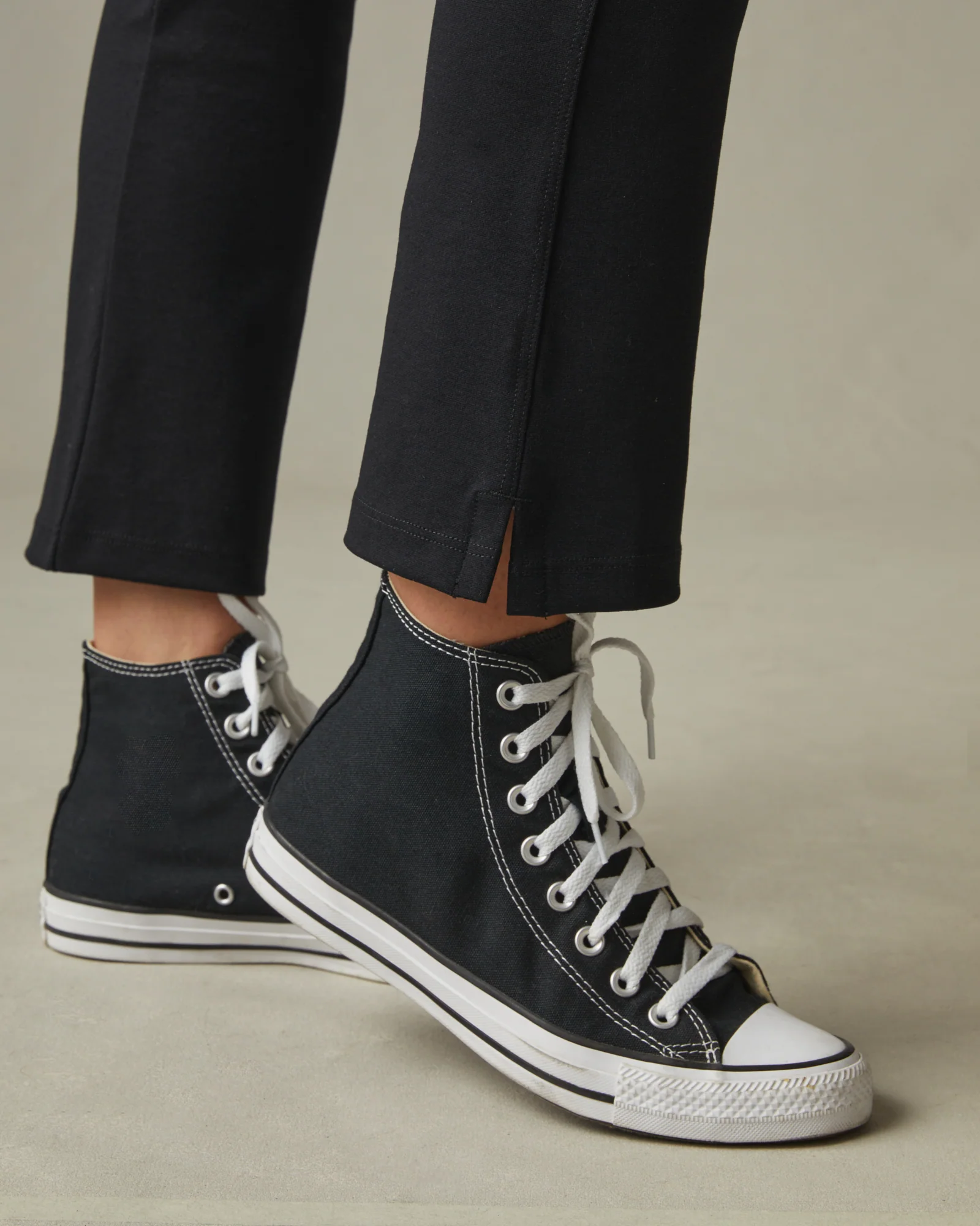Ponte Kick Flare Pant High Rise - Super Black - Image 4