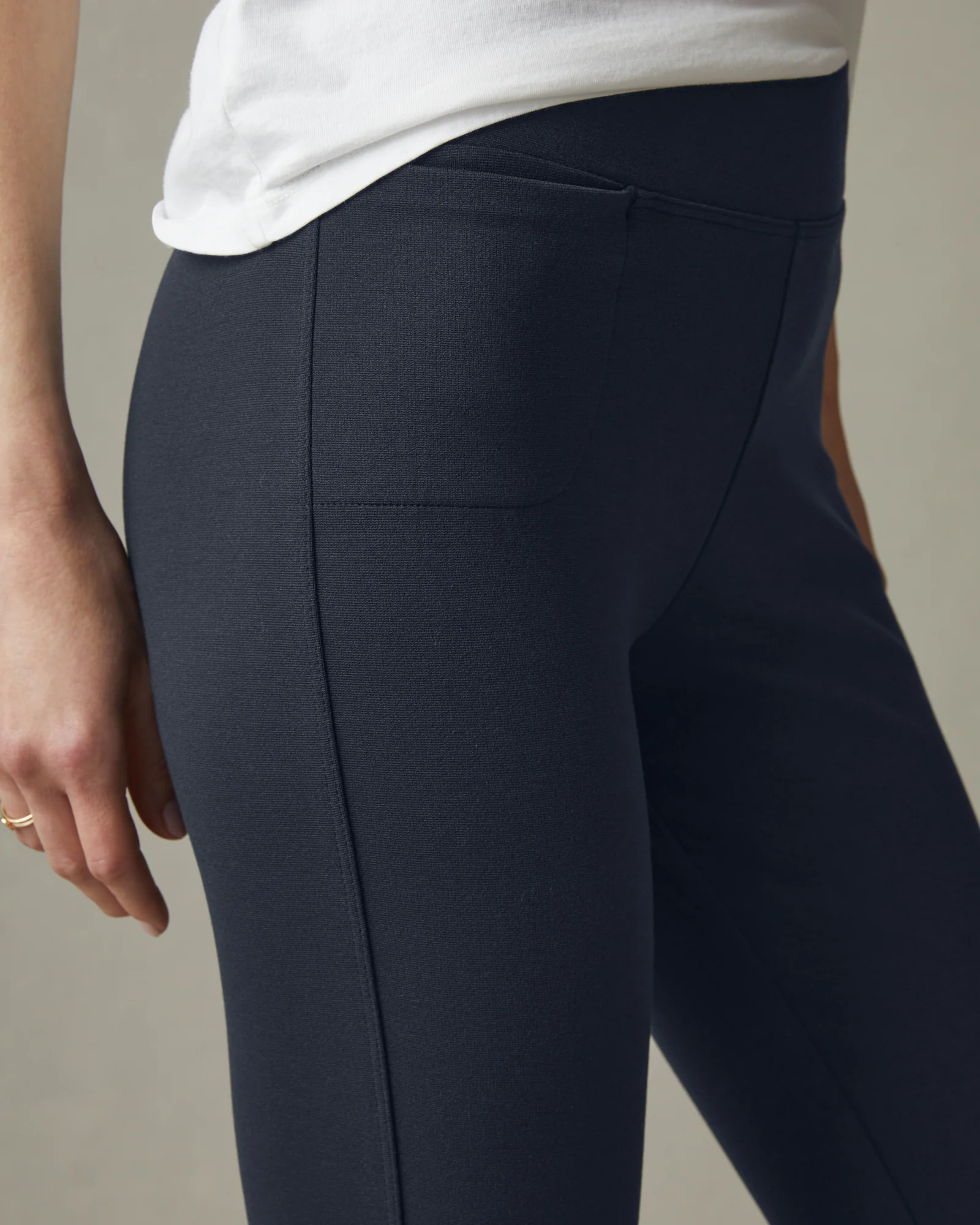 Ponte Kick Flare Pant - Heritage Navy - Image 4