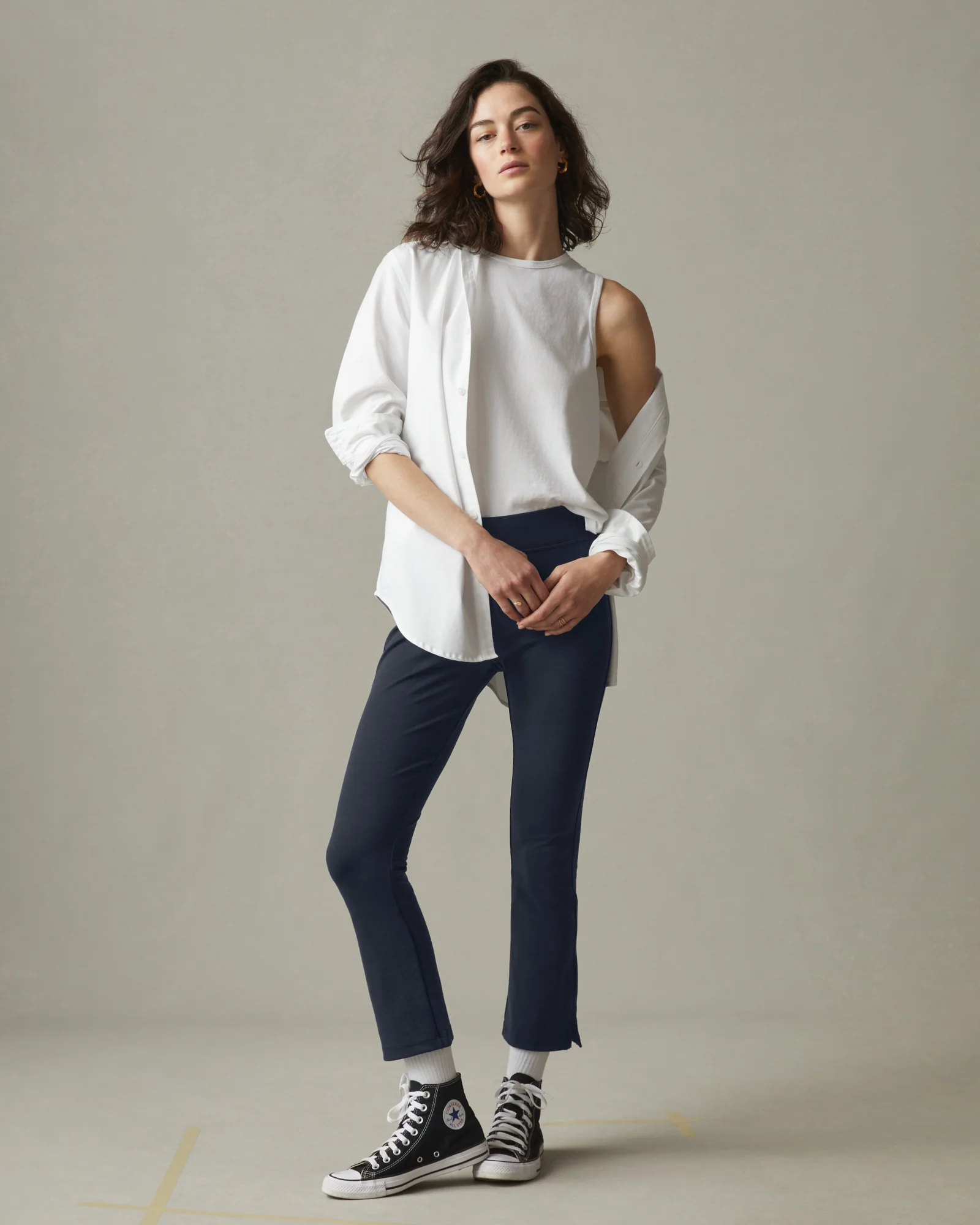 Ponte Kick Flare Pant - Heritage Navy - Image 5