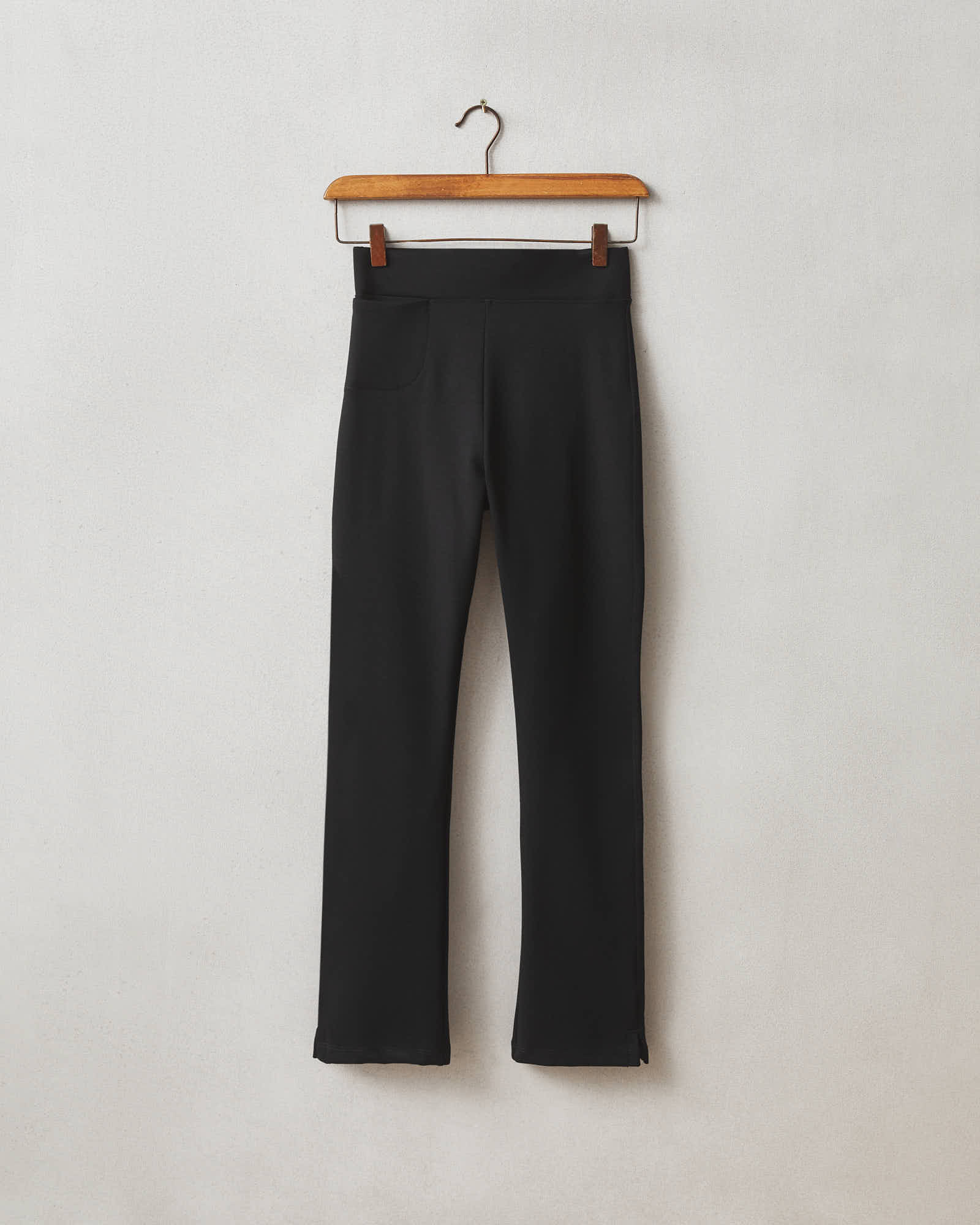 Ponte Kick Flare Pant - Super Black - Image 6