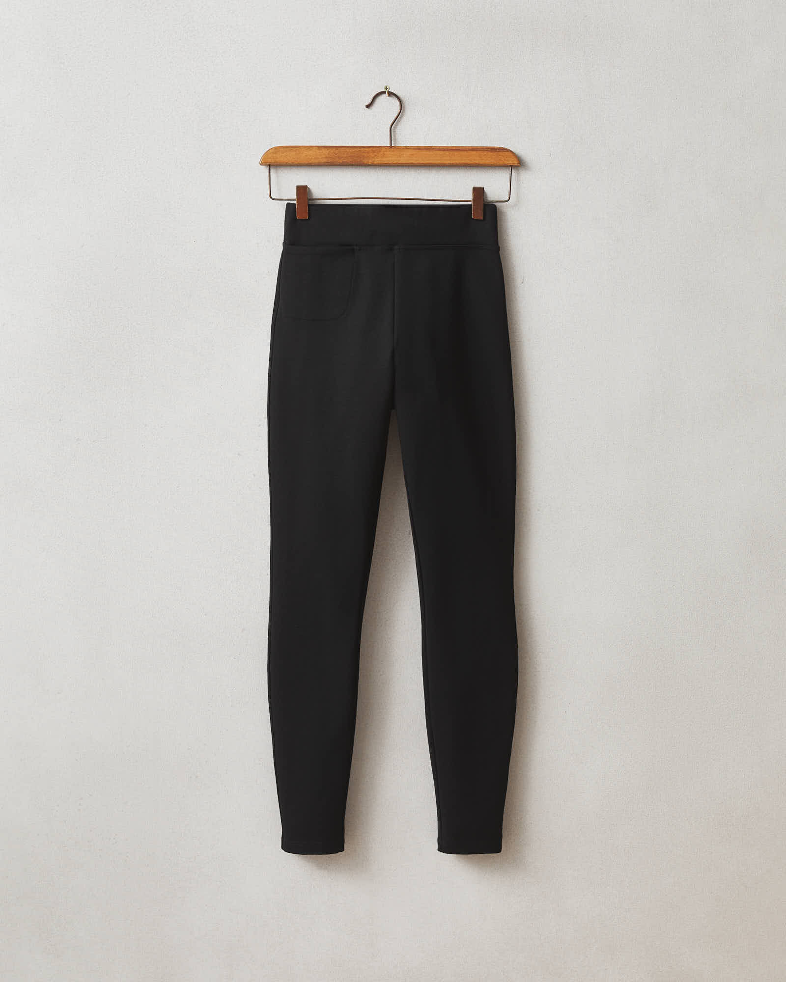 Ponte Slim Pant High Rise - Super Black - Image 6
