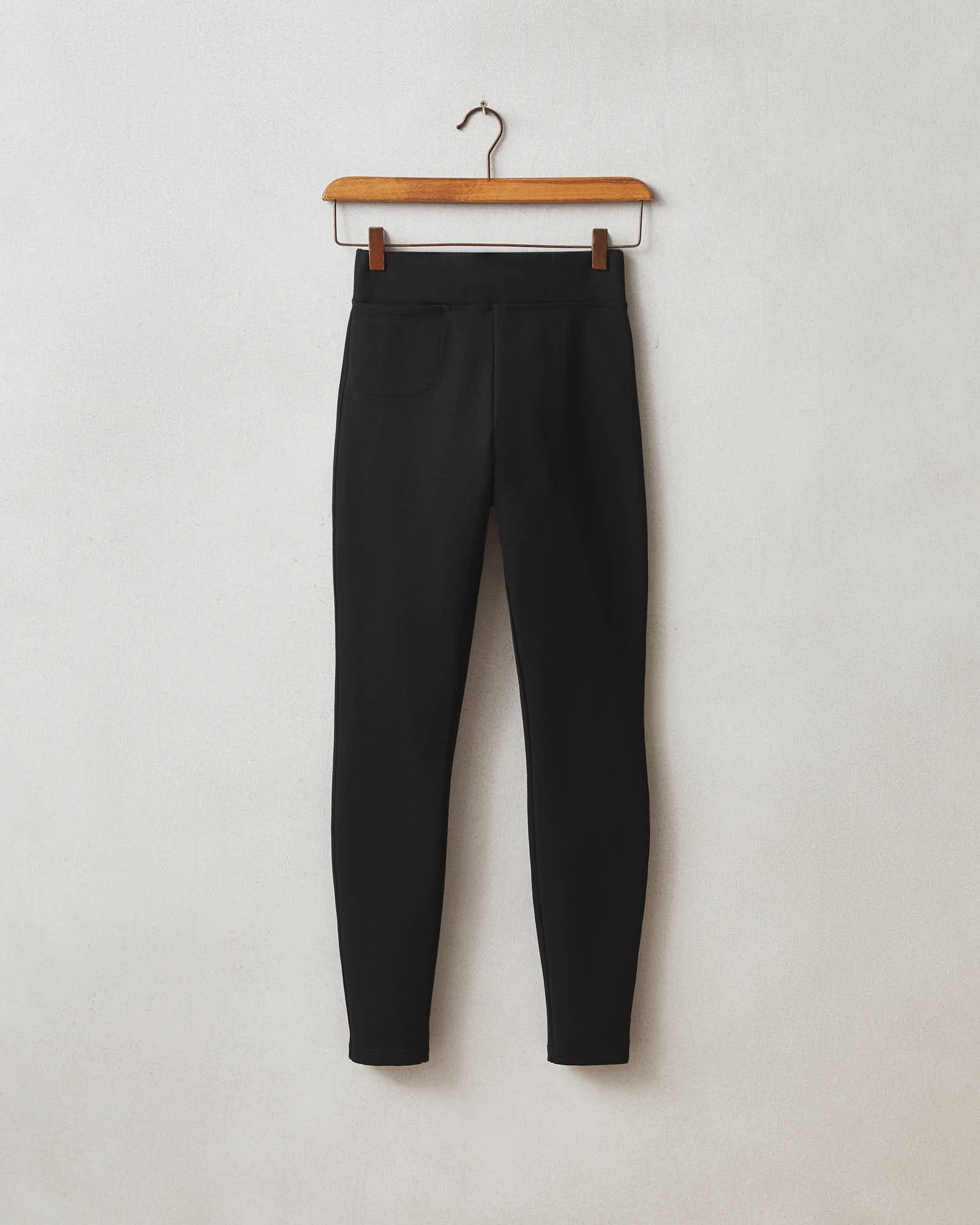 Ponte Slim Pant - Super Black - Image 6
