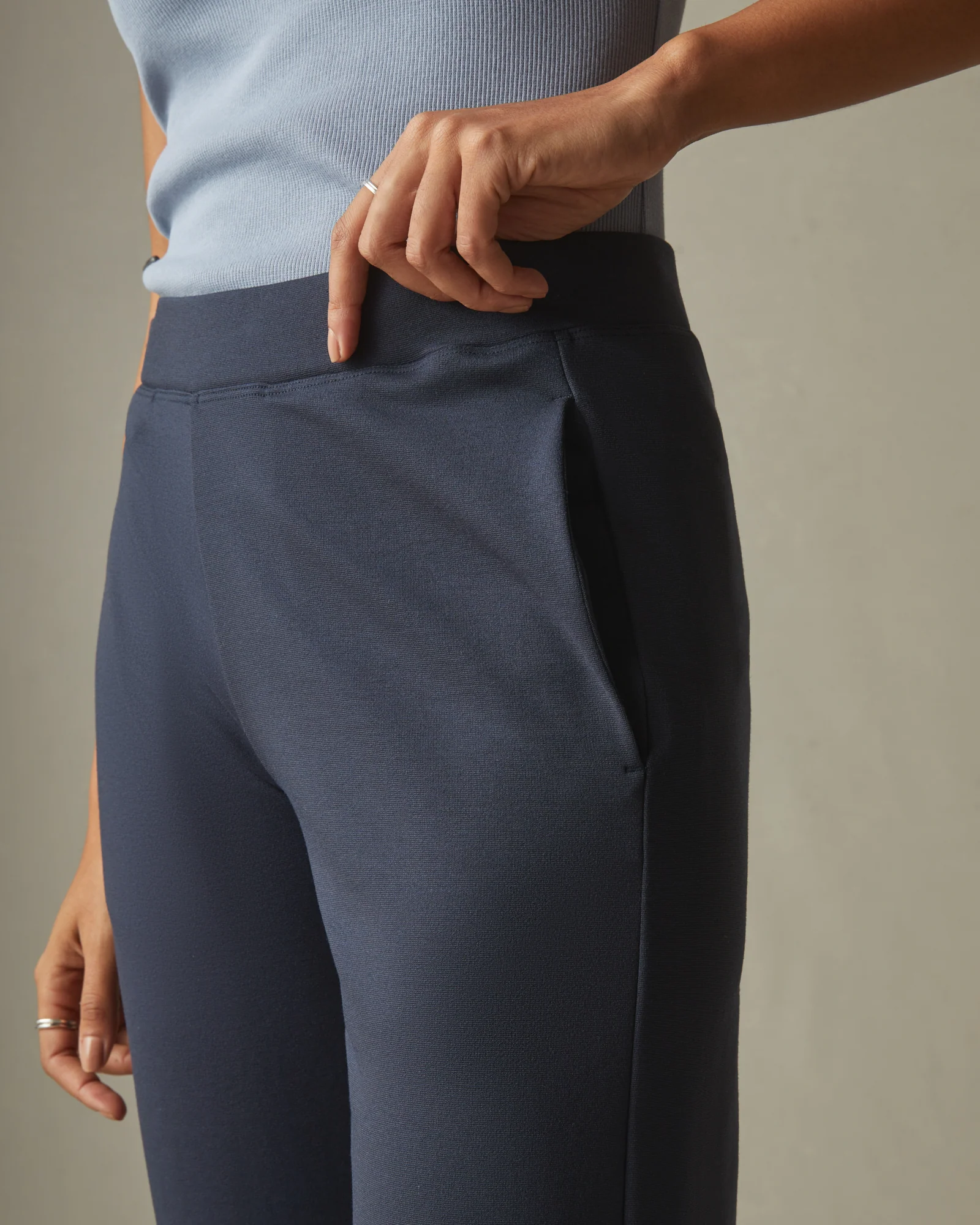 Ponte Straight Pant - Heritage Navy - Image 3