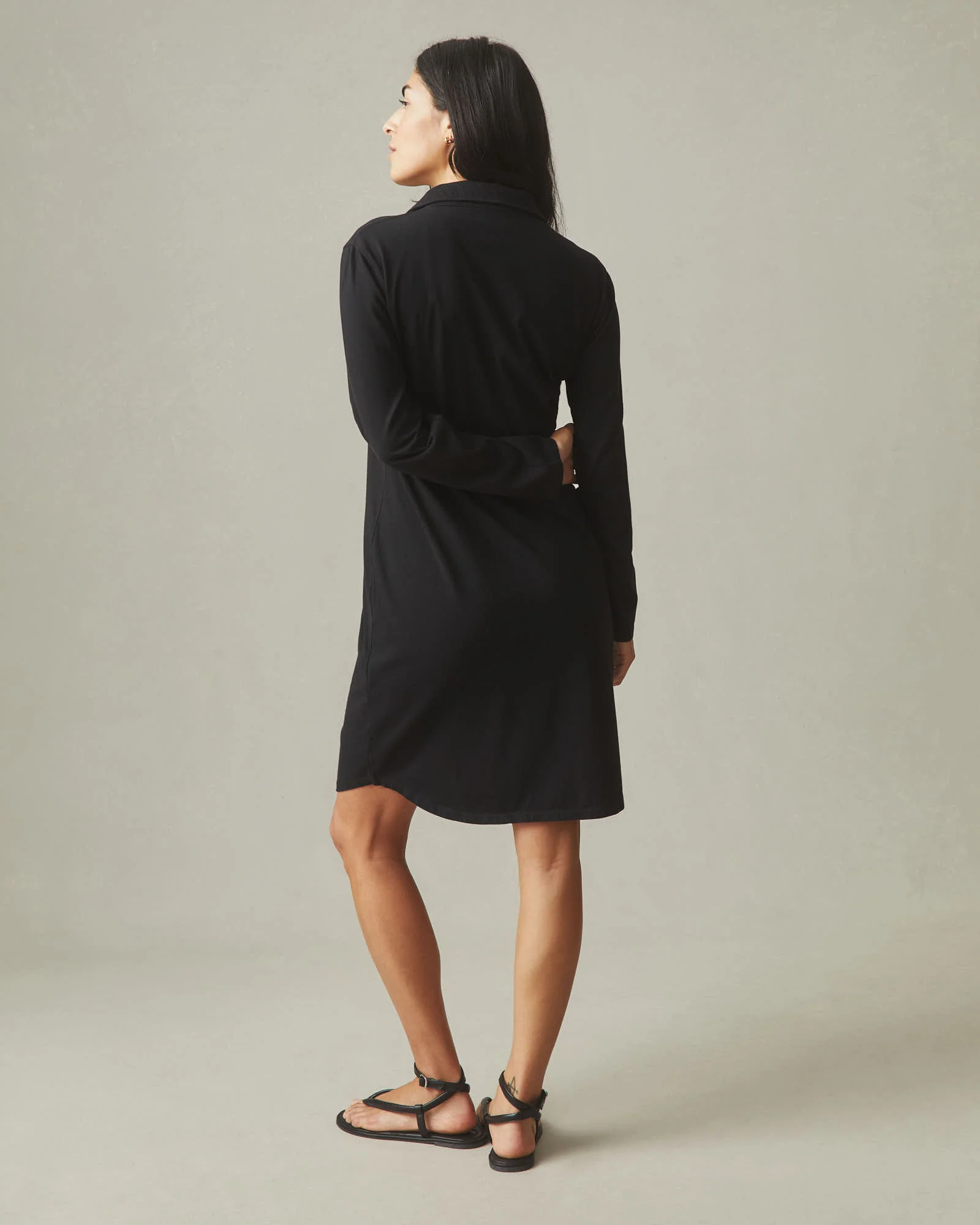 Women's Popover Dress - Black - Image 3