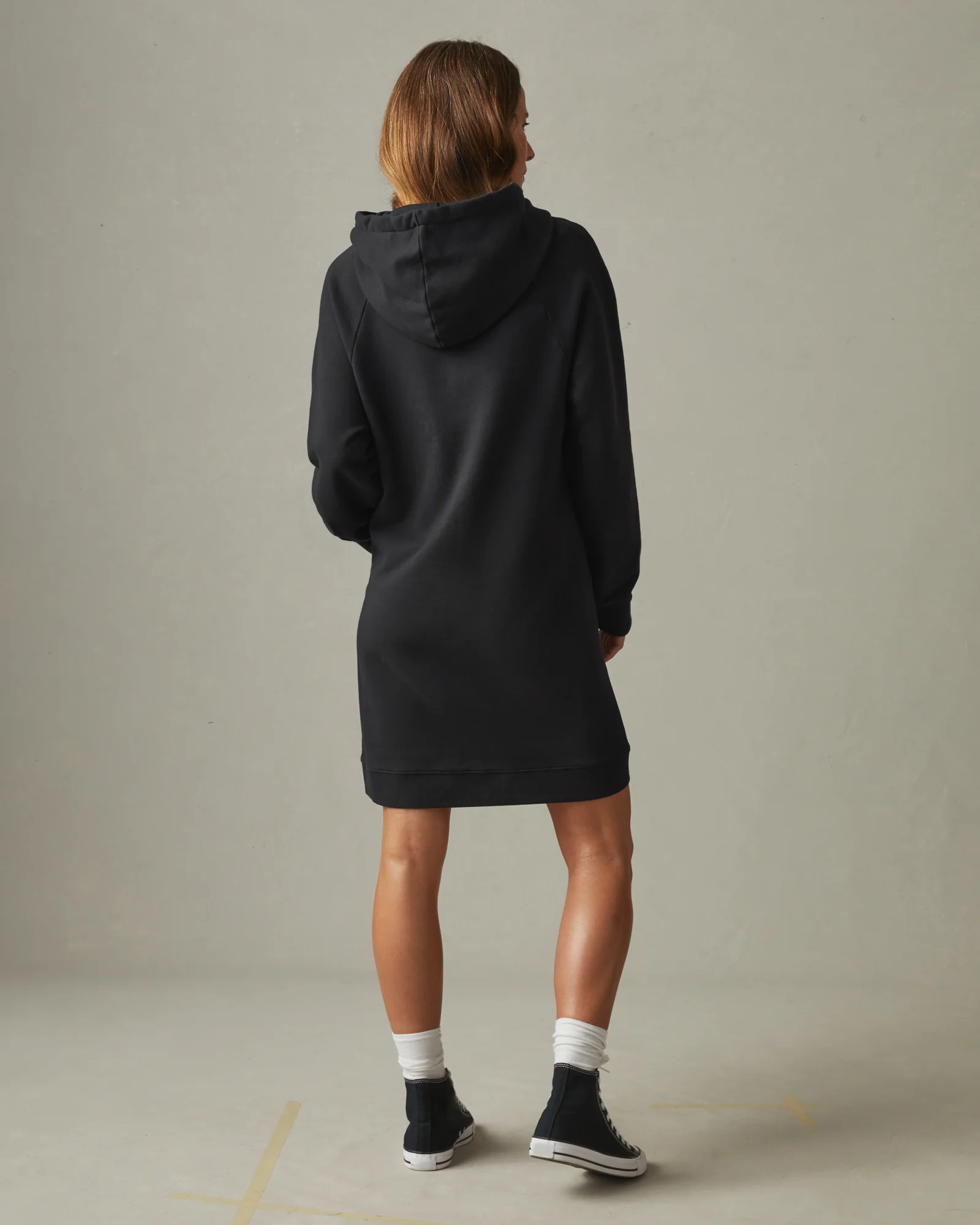 Women's Premium Midweight Hooded Dress - Meteorite - Image 3