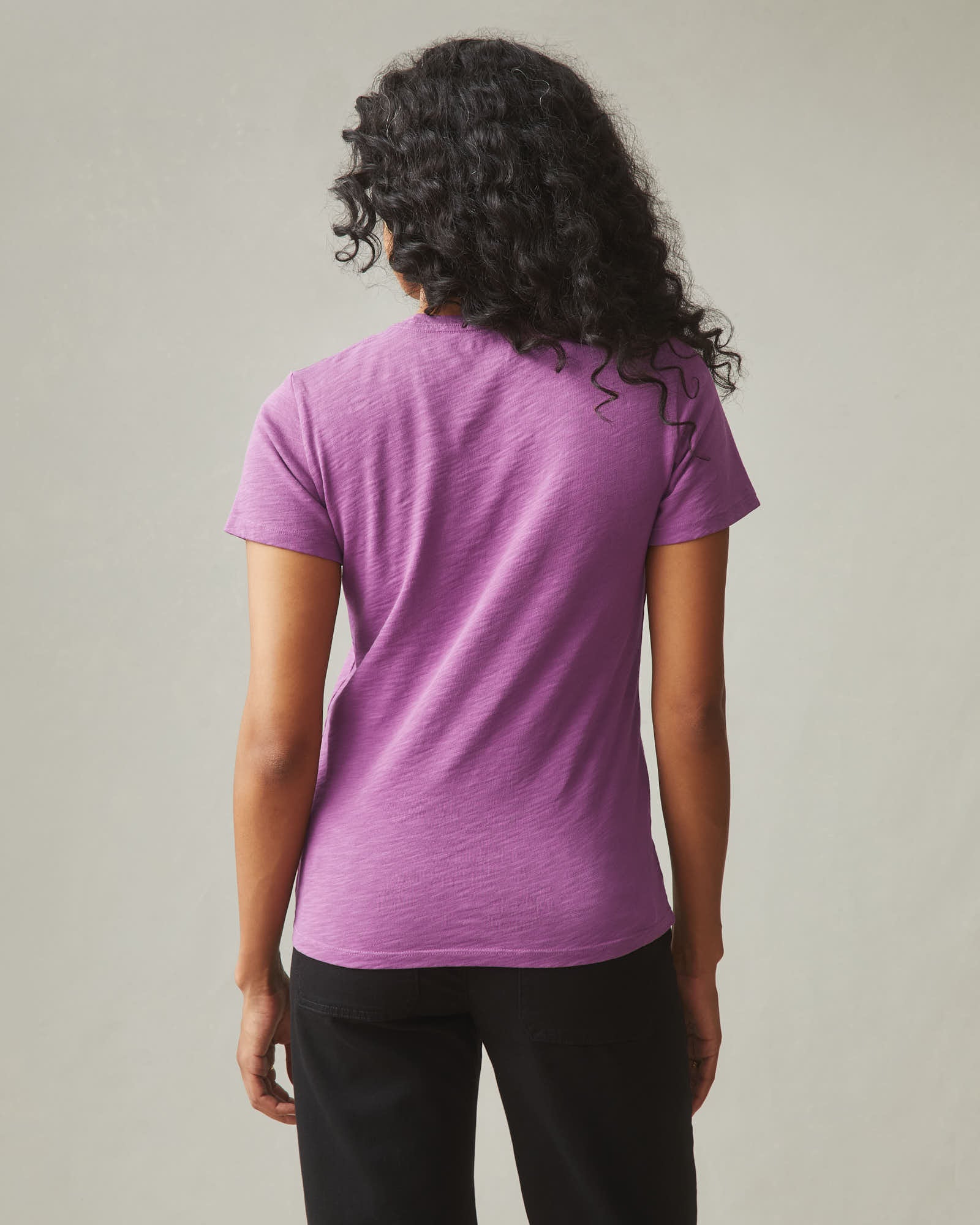 Women's Premium Slub Crew Tee - Cattleya Orchid - Image 3