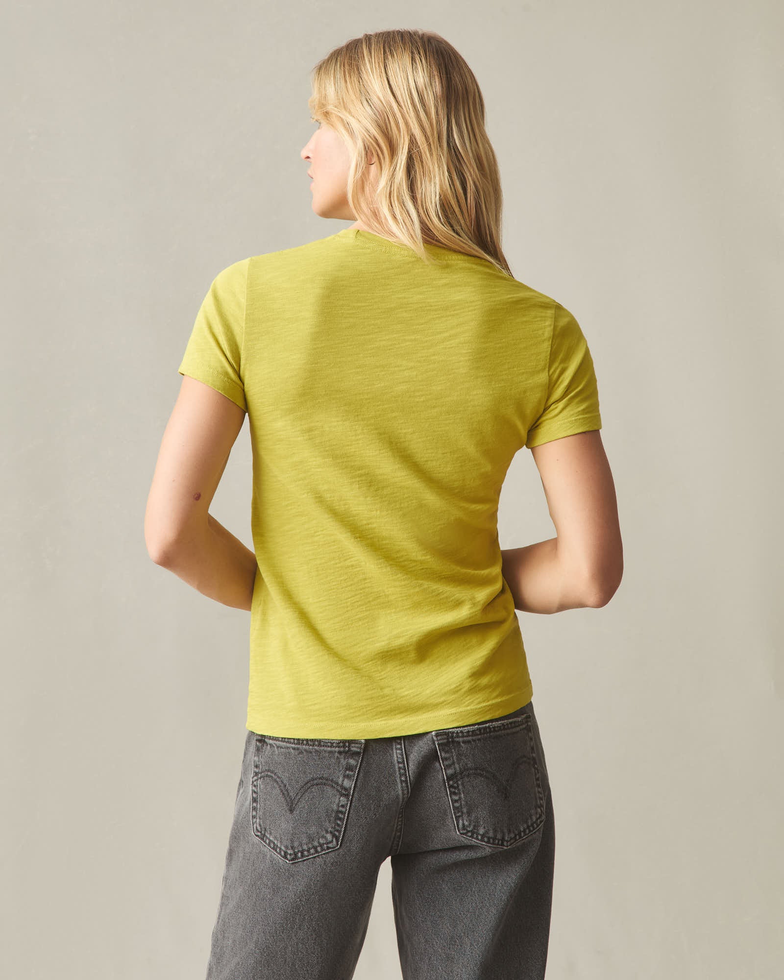 Women's Premium Slub Crew Tee - Citronelle - Image 3