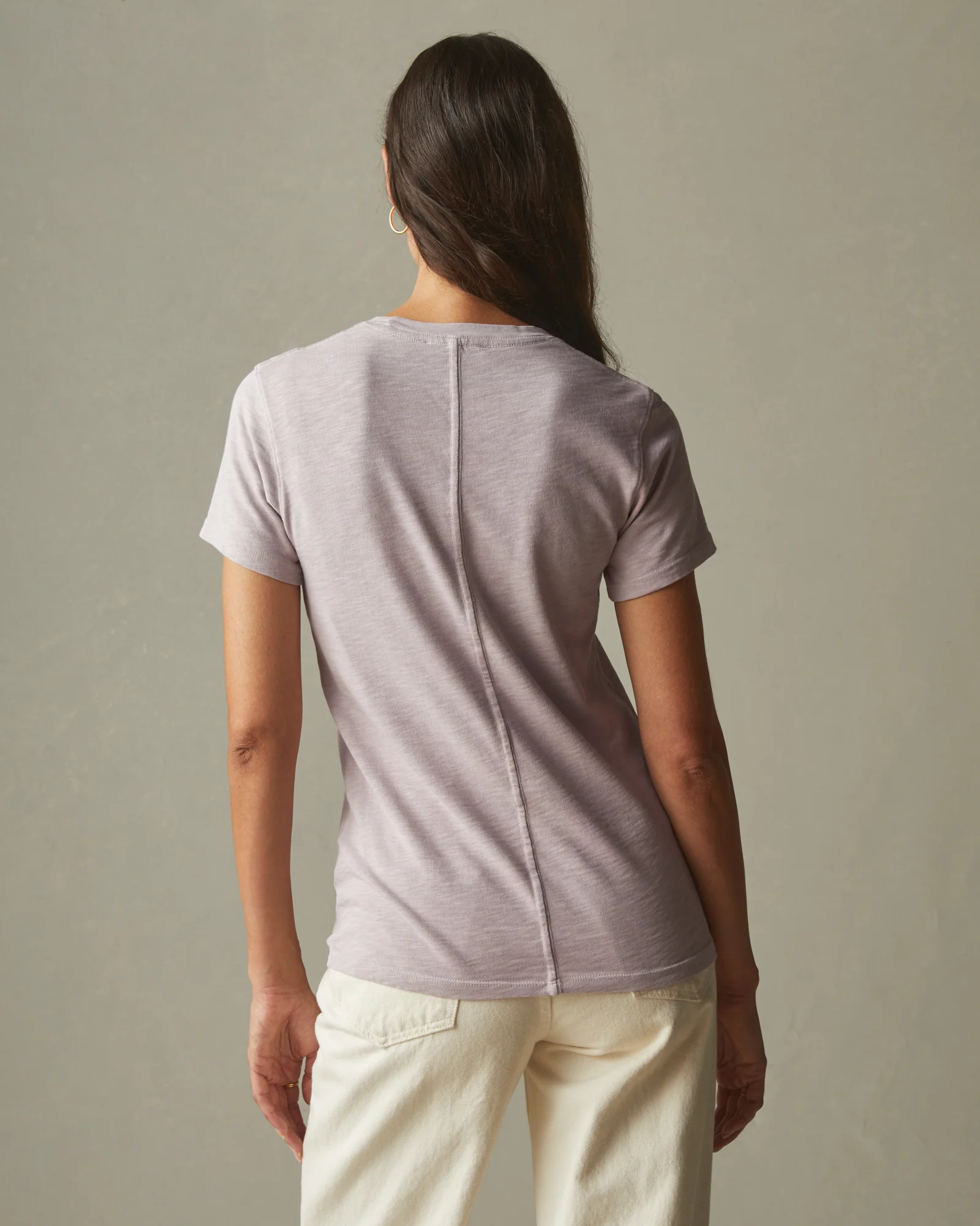 Women's Premium Slub Crew Tee - Cloud Grey - Image 2