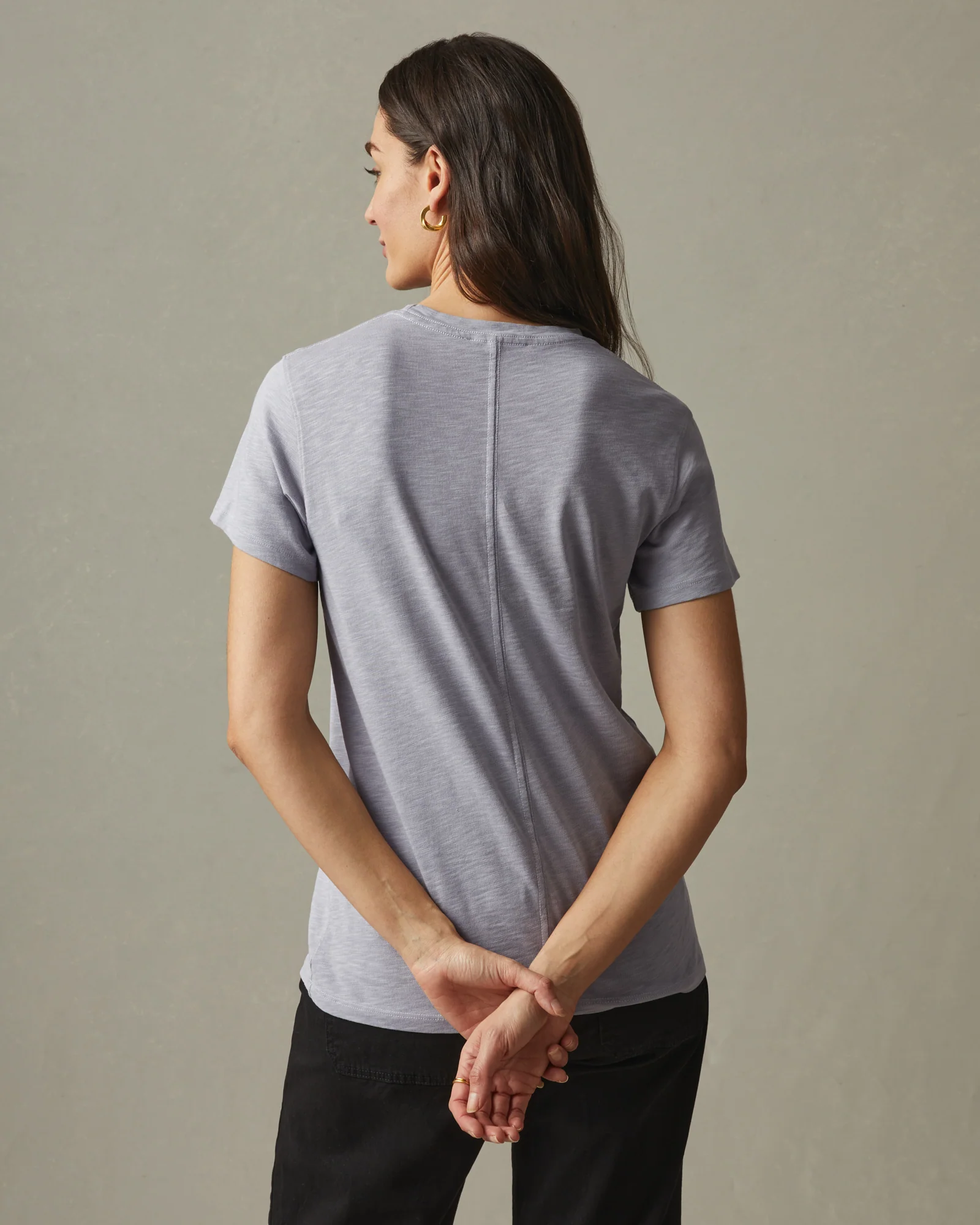 Women's Premium Slub Crew Tee - Grey Glass - Image 2