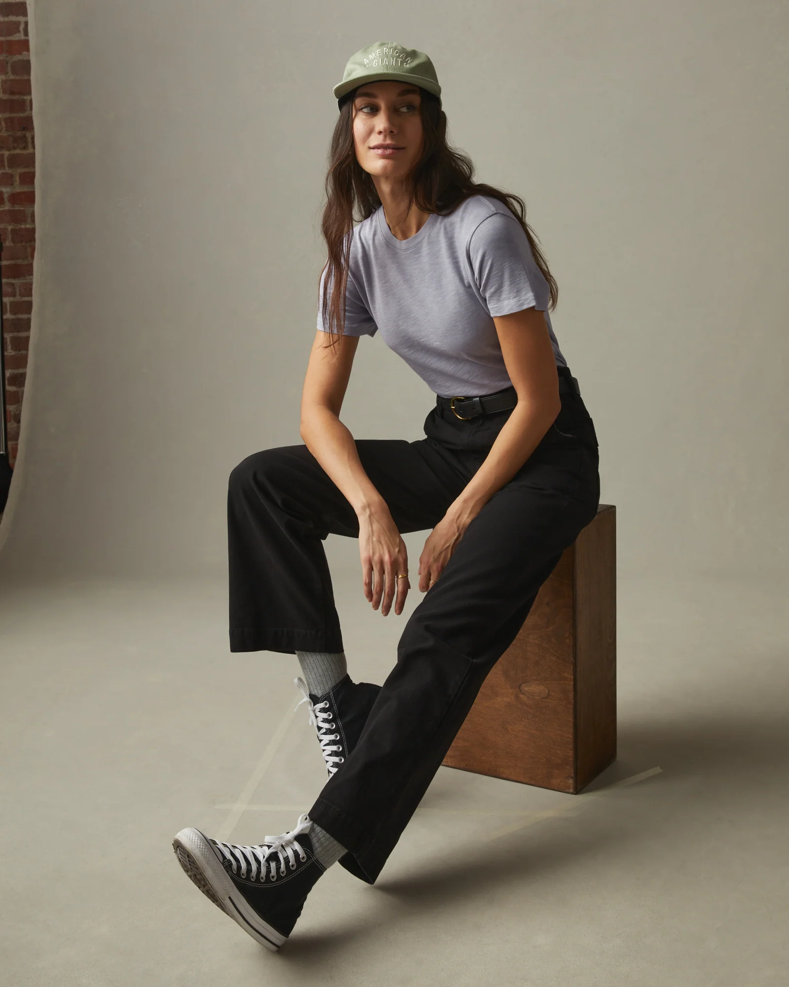 Women's Premium Slub Crew Tee - Grey Glass - Image 3