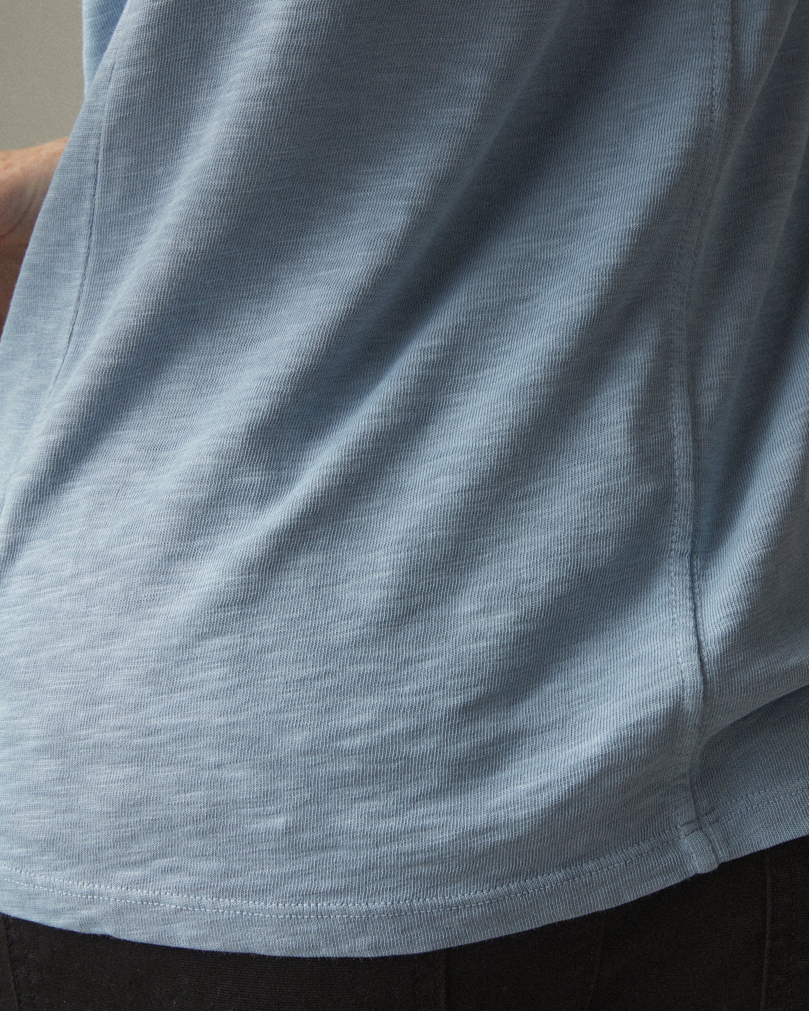 Women's Premium Slub Crew Tee - Light Skies - Image 3