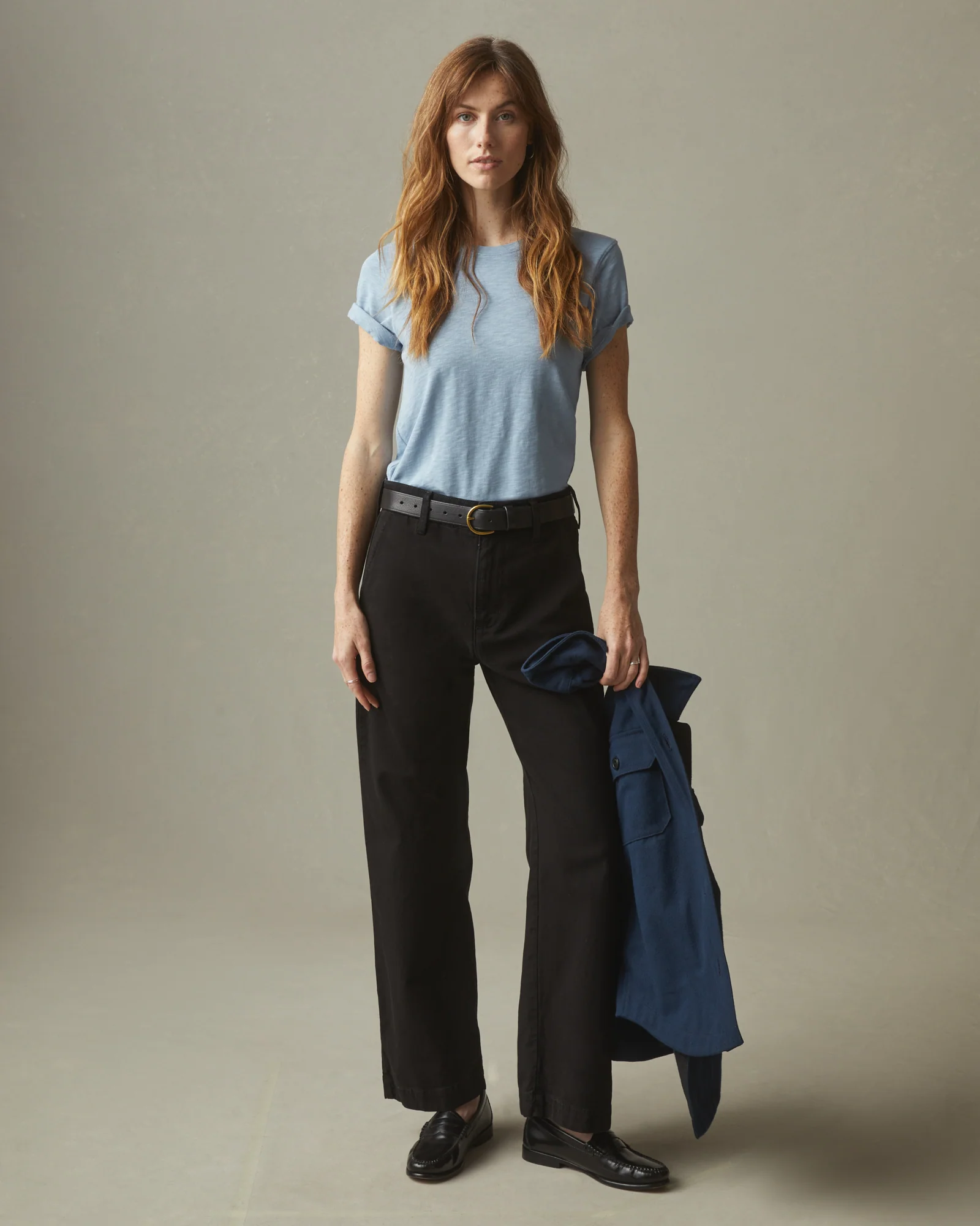 Women's Premium Slub Crew Tee - Light Skies - Image 4