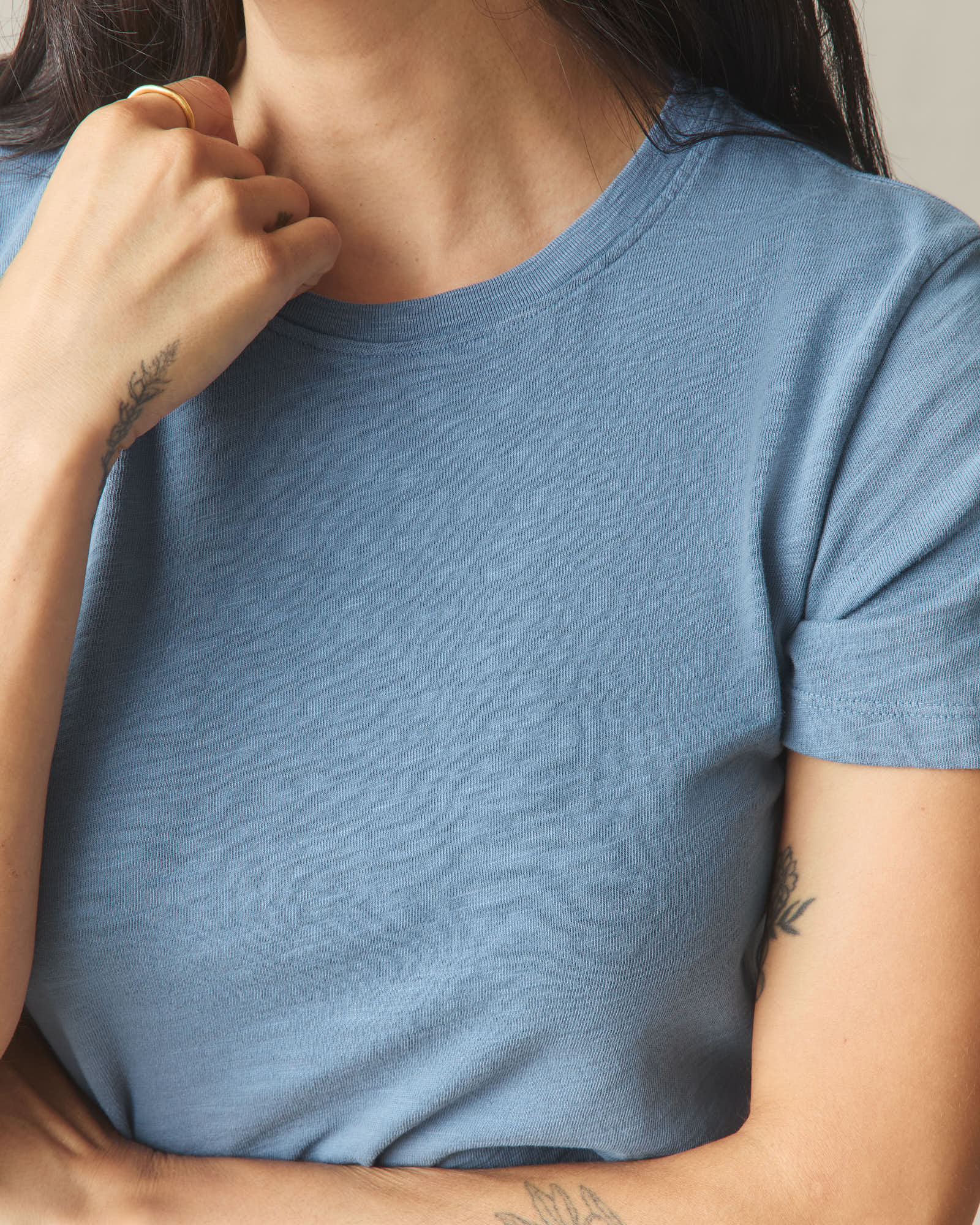 Women's Premium Slub Crew Tee - Mountain Spring - Image 4
