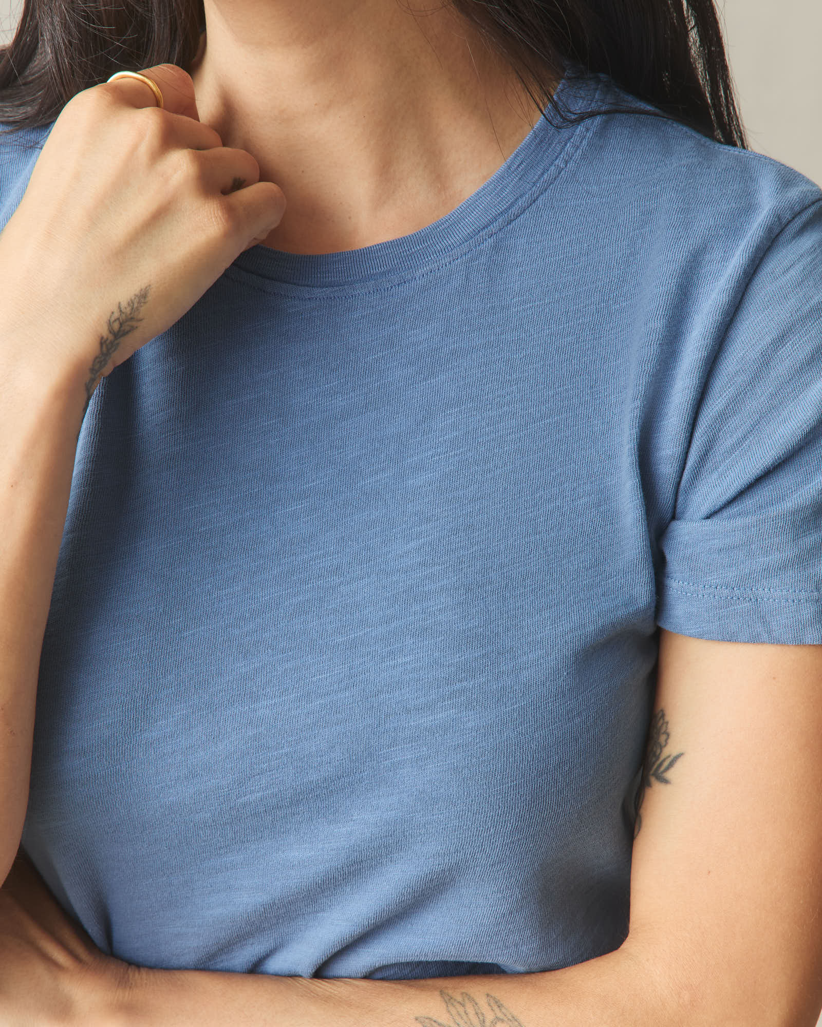 Women's Premium Slub Crew Tee - Quiet Harbor - Image 6