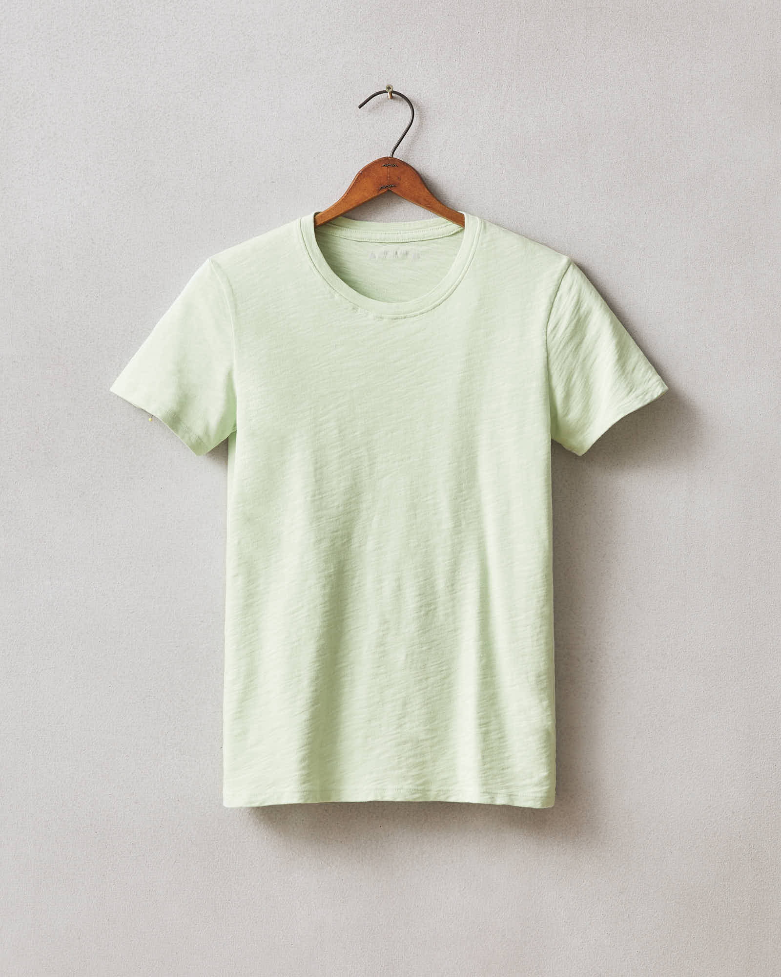 Women's Premium Slub Crew Tee - Soft Green - Image 4