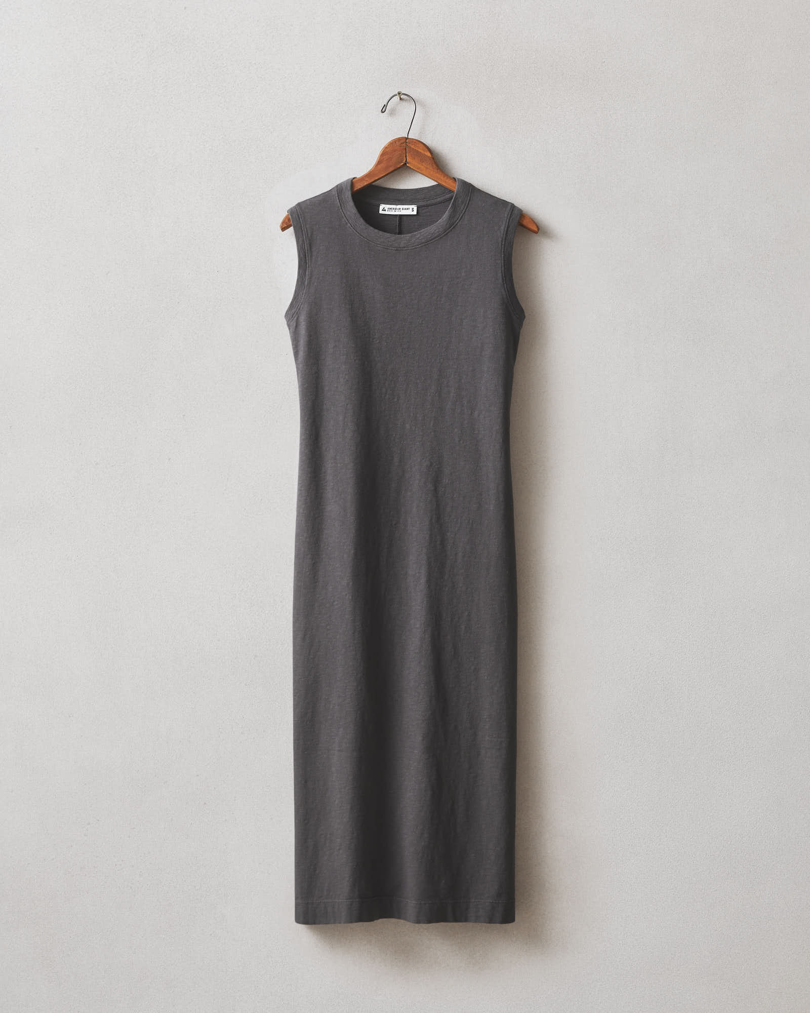 Women's Premium Slub Tank Dress - Dark Charcoal - Image 6