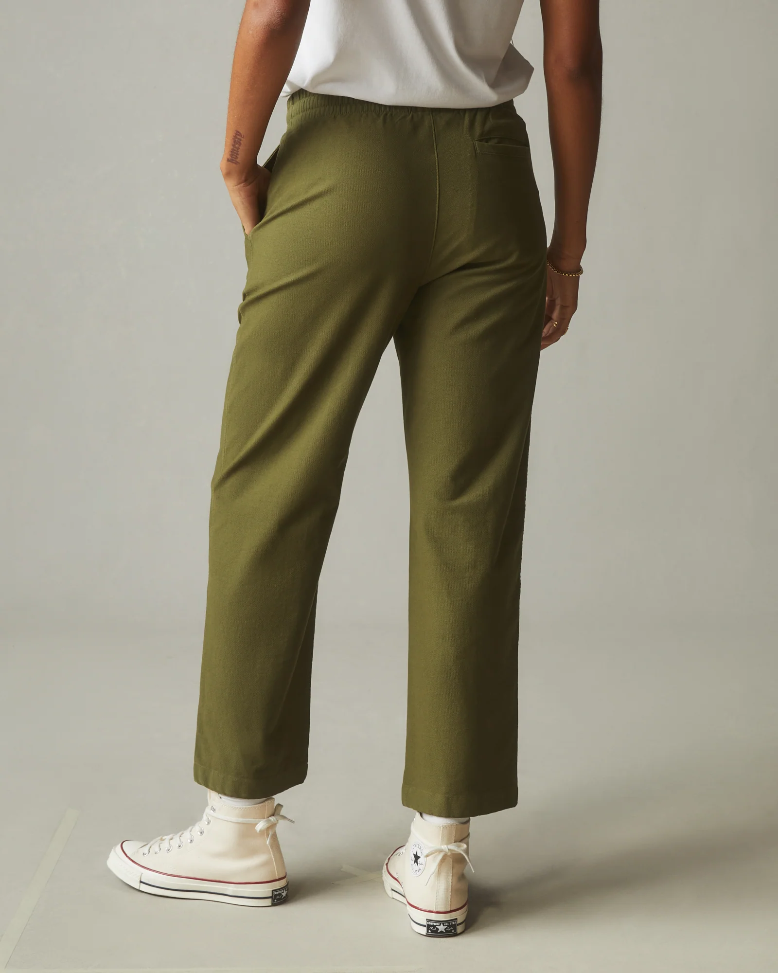 Women's Brushed Twill Pant - Moss - Image 4