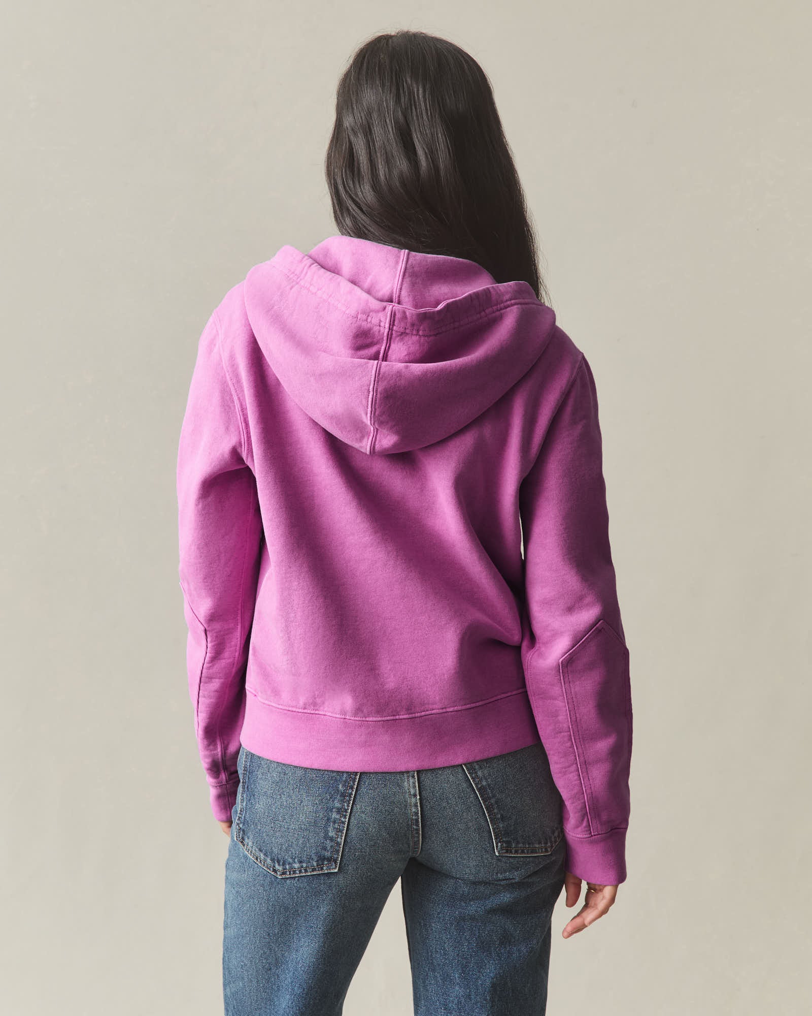 Women's Relaxed Classic Full Zip - Beauty Berry - Image 4