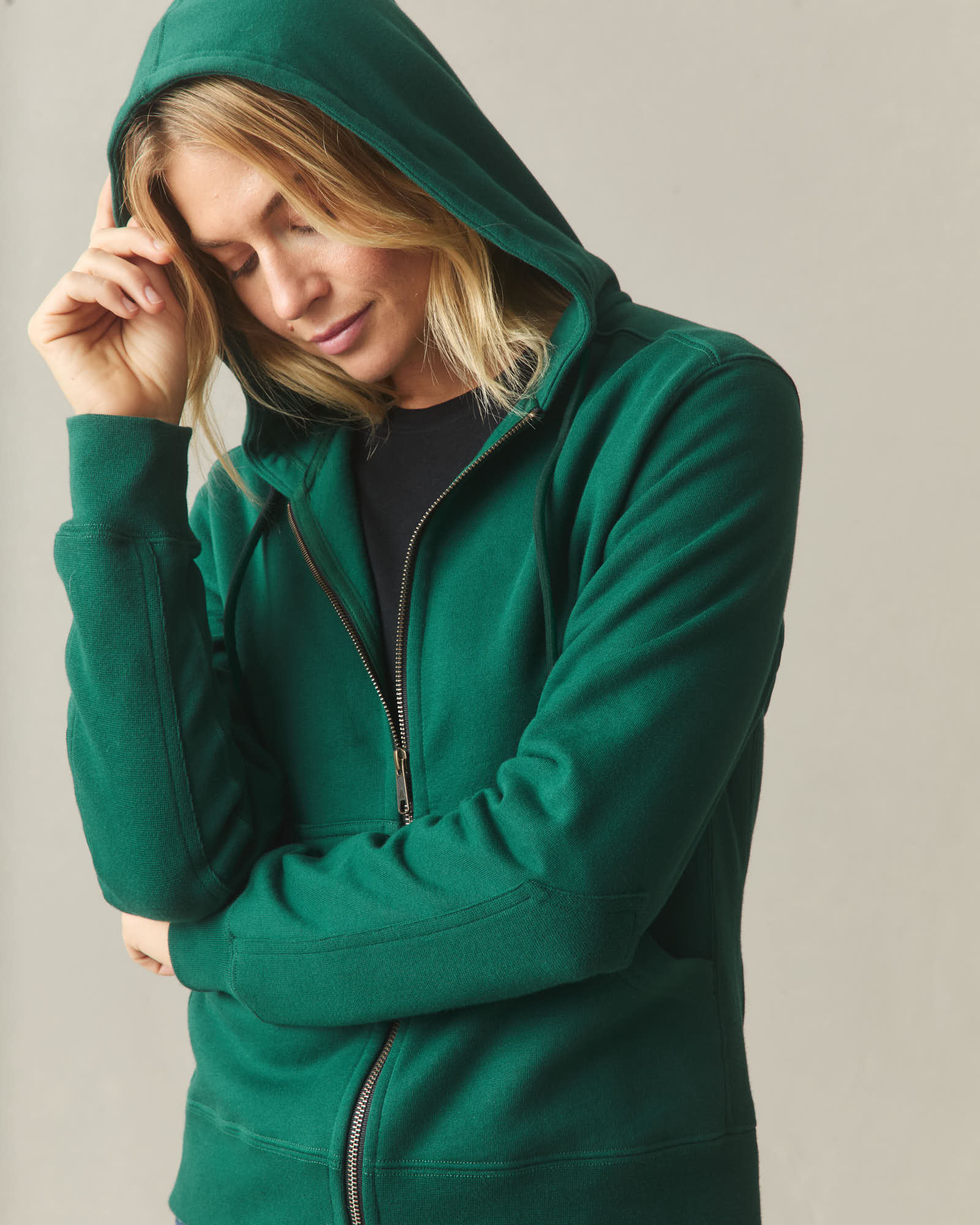 Women's Relaxed Classic Full Zip - Botanical Garden - Image 3