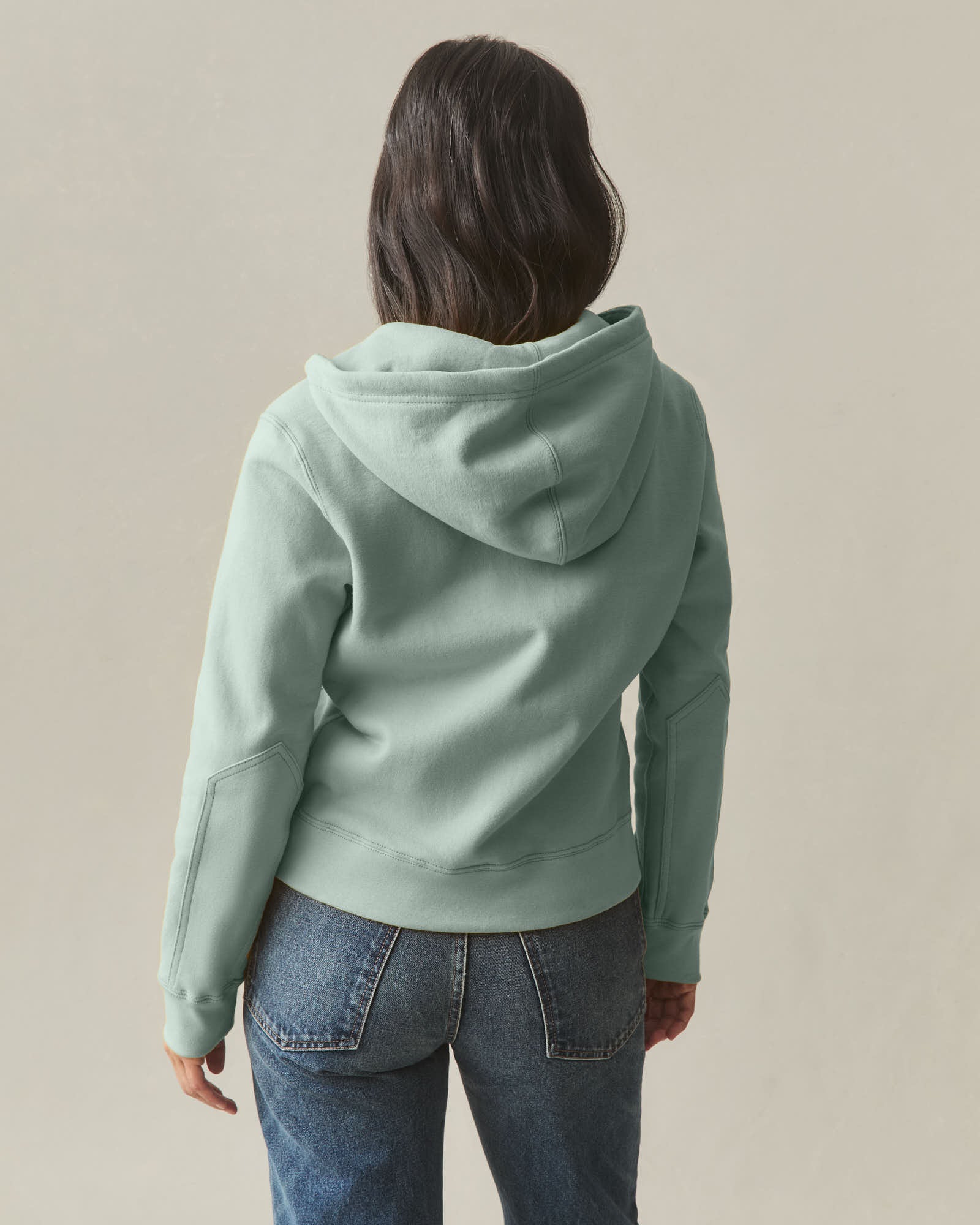 Women's Relaxed Classic Full Zip - Green Milieu - Image 4