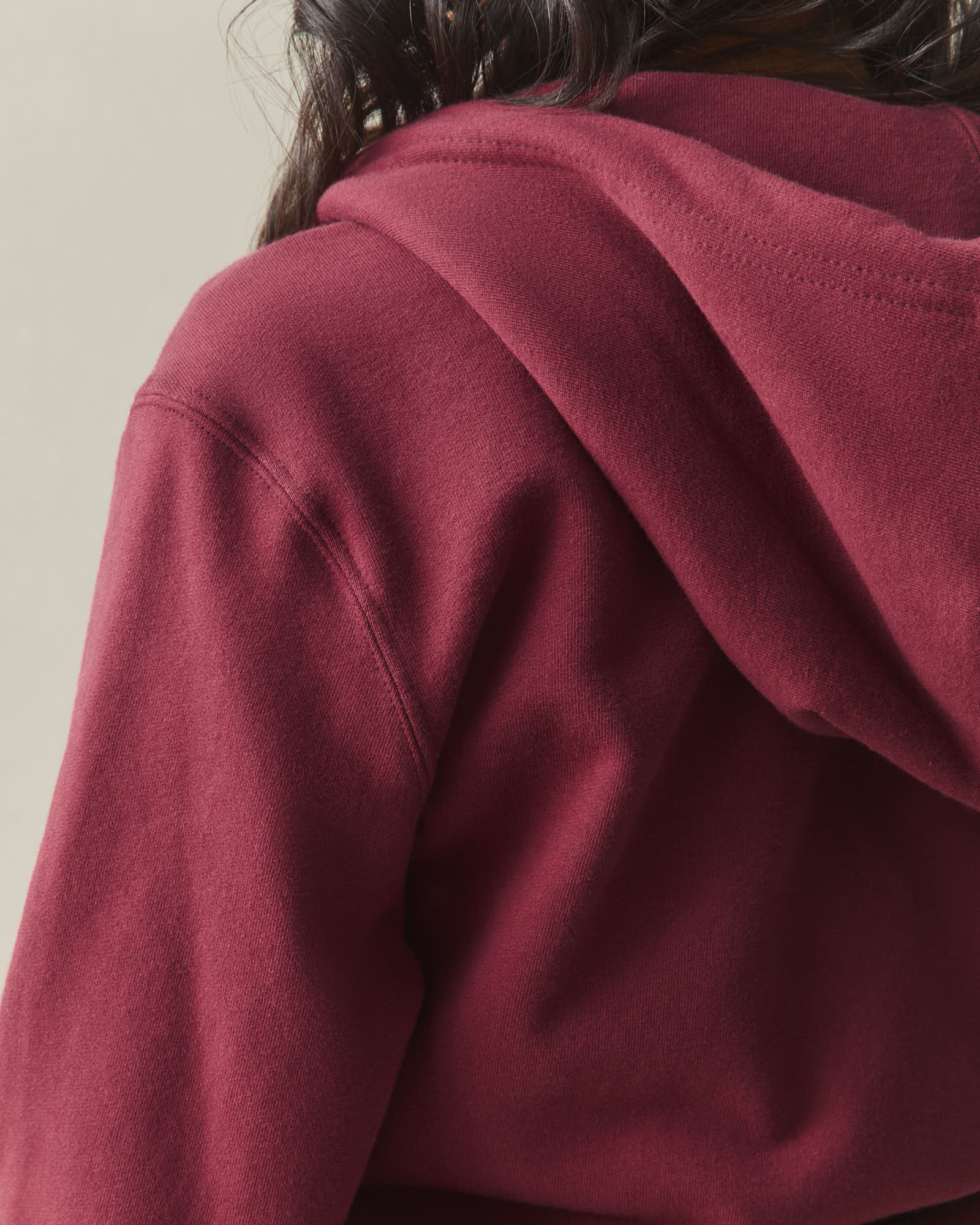Women's Relaxed Classic Full Zip - Pomegranate - Image 5