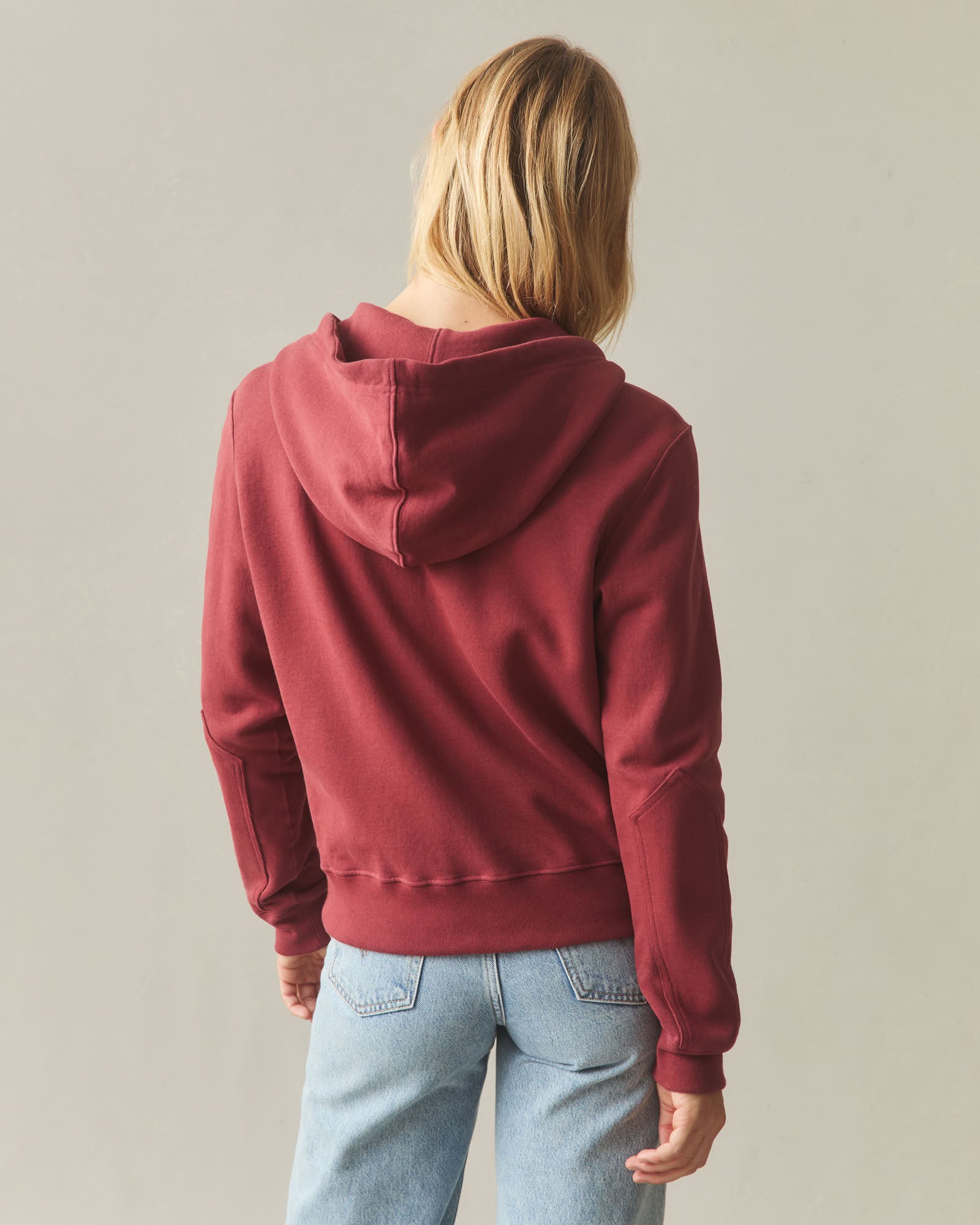 Women's Relaxed Classic Full Zip - Sundried Tomato - Image 4
