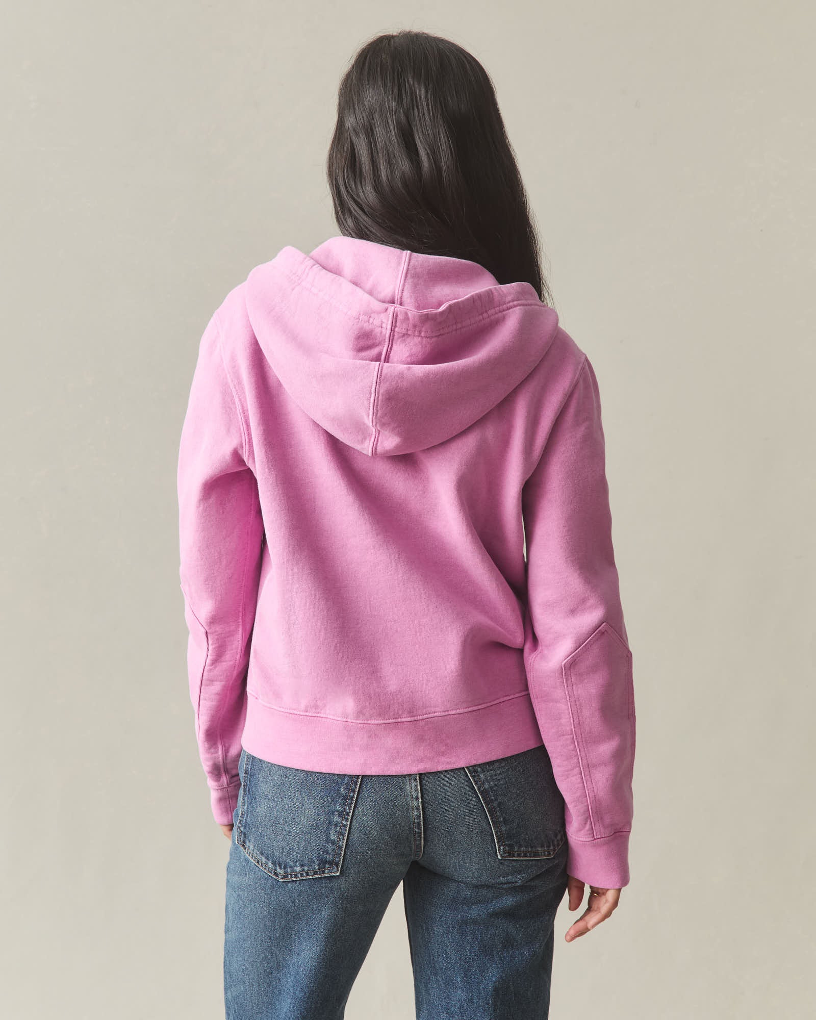 Women's Vintage Wash Relaxed Classic Full Zip - Washed Fiji Flower - Image 3