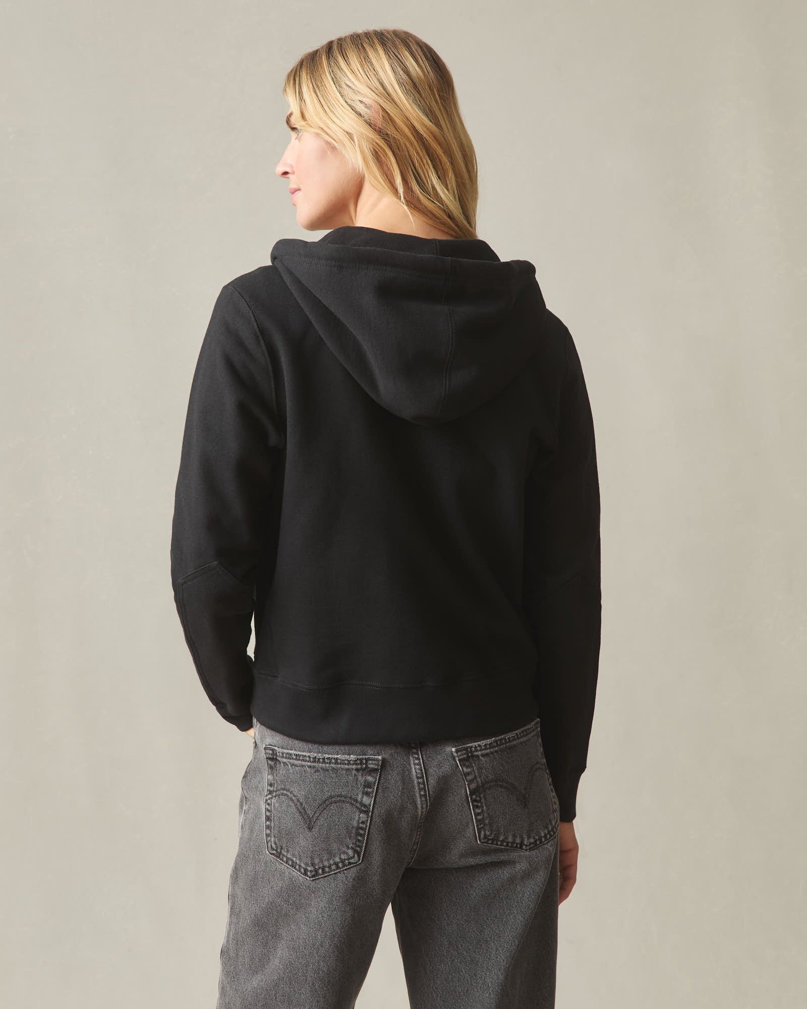 Women's Relaxed Classic Full Zip - Black - Image 5