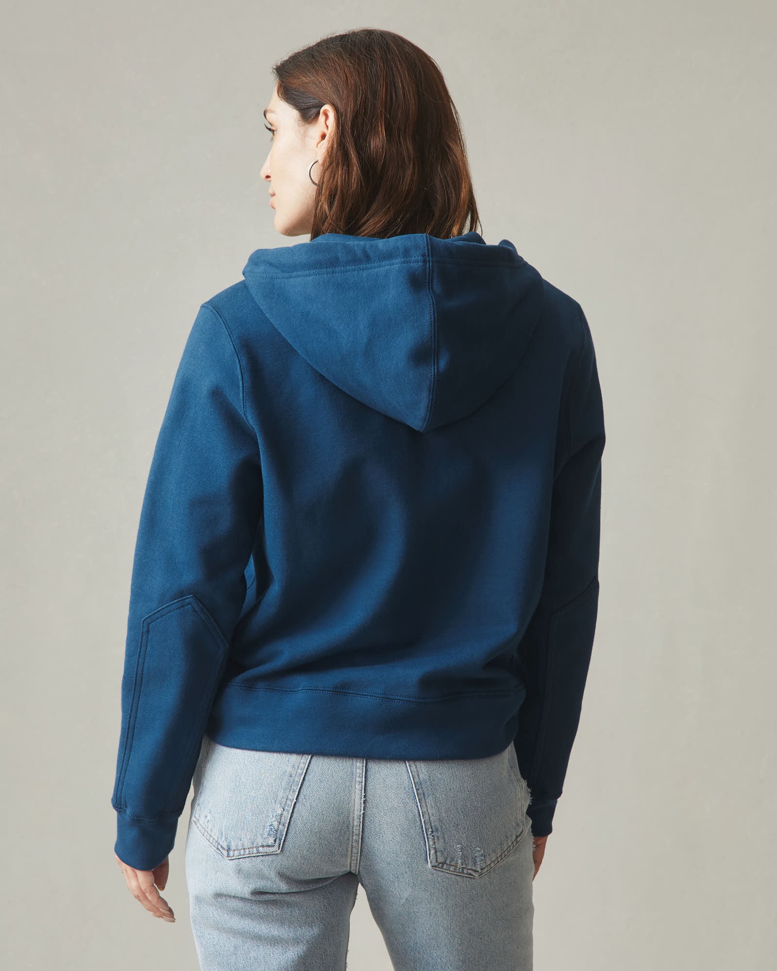 Women's Relaxed Classic Full Zip - Eclipse Blue - Image 5