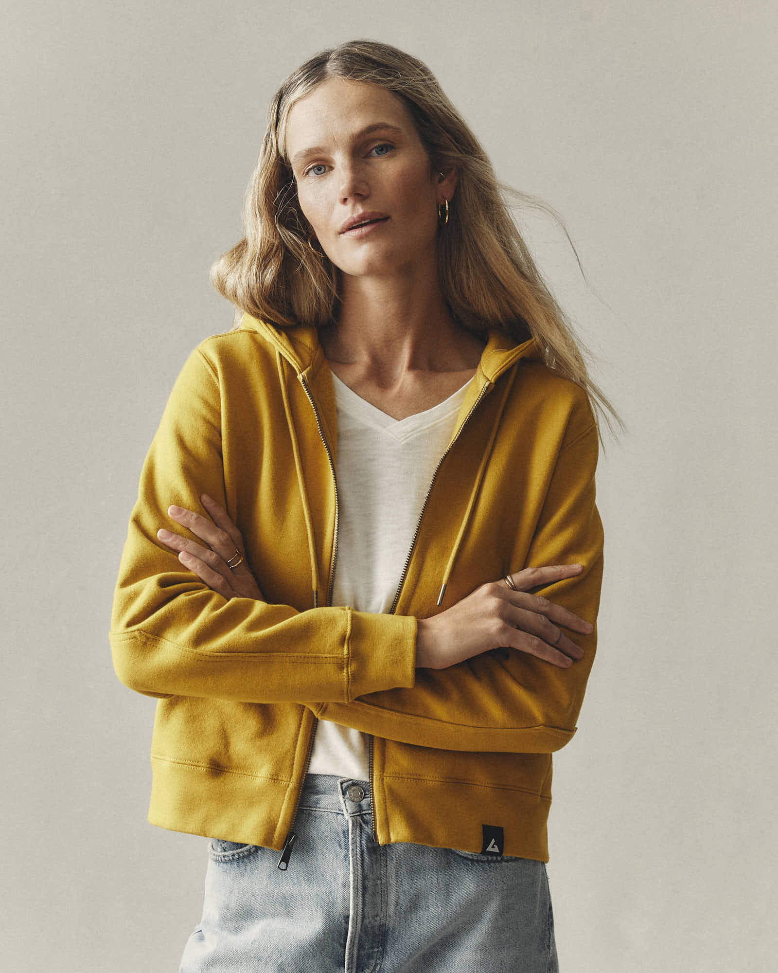 Women's Relaxed Classic Full Zip - Golden Palm - Image 6