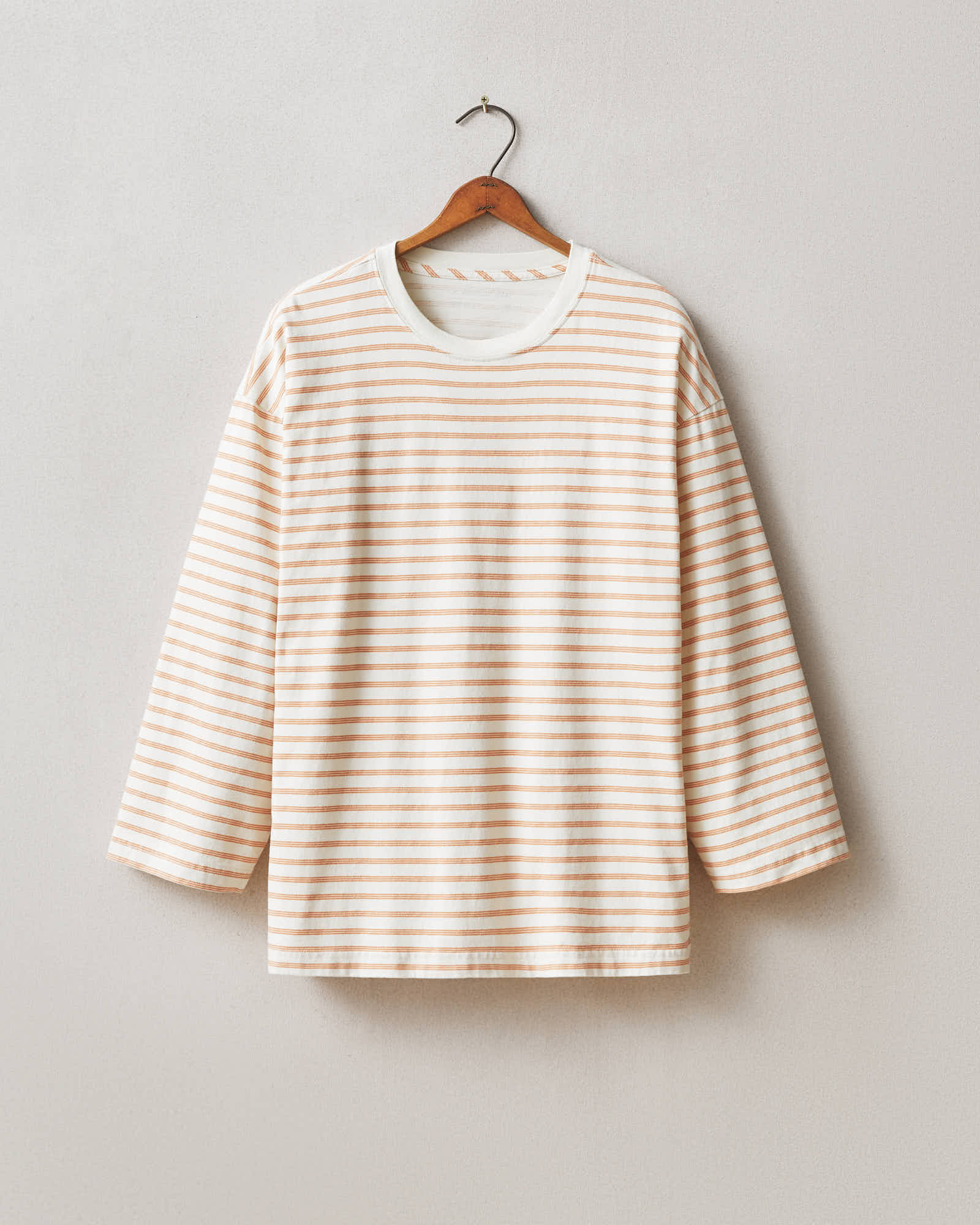 Women's Relaxed Cotton Long Sleeve - Striped - Cork Stripe - Image 6