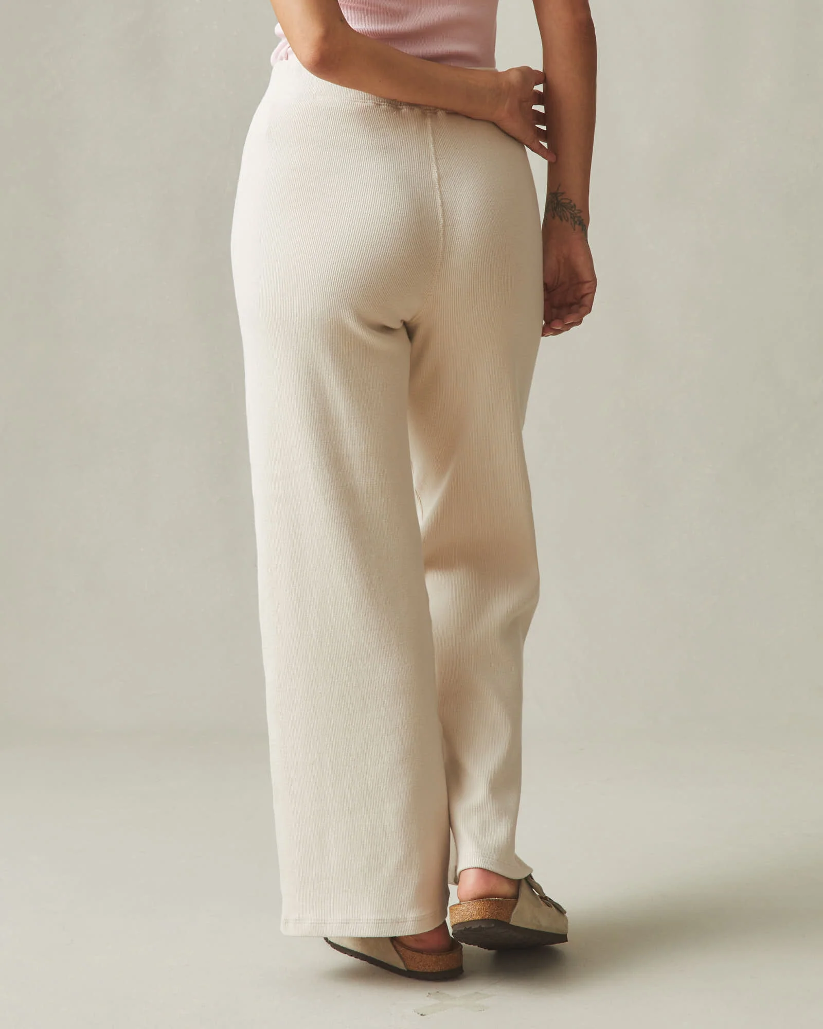 Women's Rib Pant - Oatmeal - Image 3