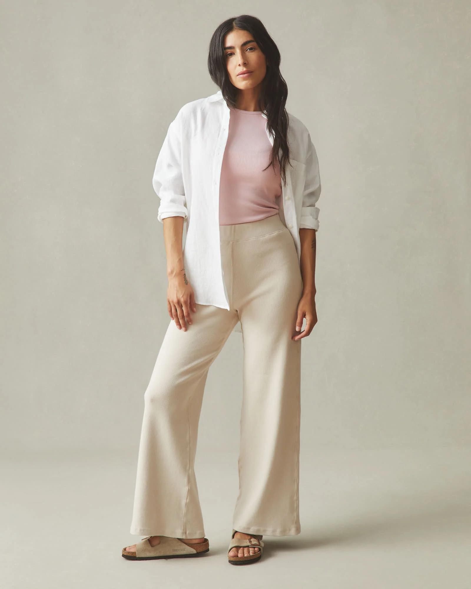 Women's Rib Pant - Oatmeal - Image 5