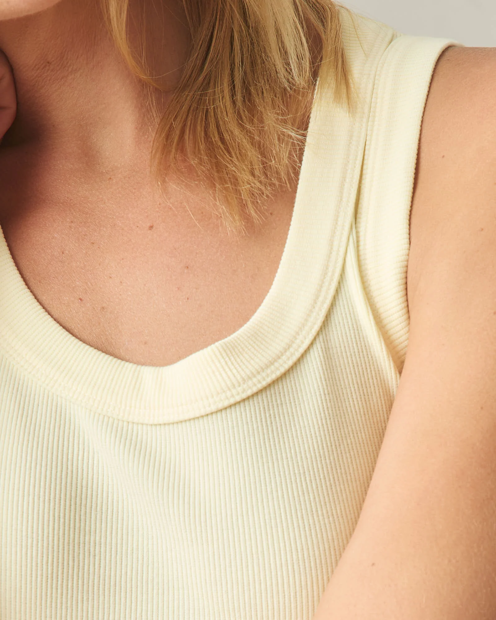 Women's Rib Tank - Almond Oil - Image 3