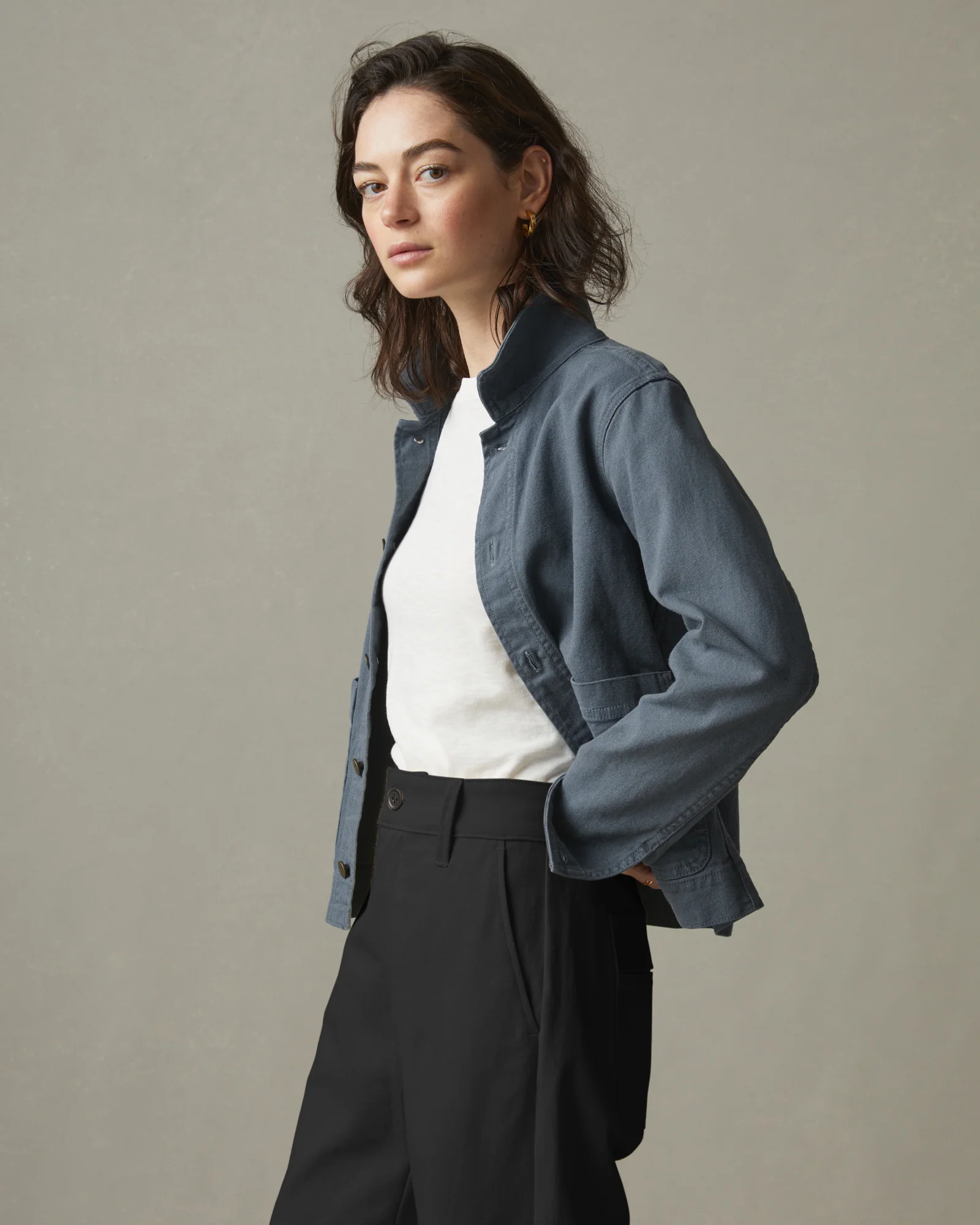 Women's Roughneck Chore Jacket - Vintage Indigo - Image 2