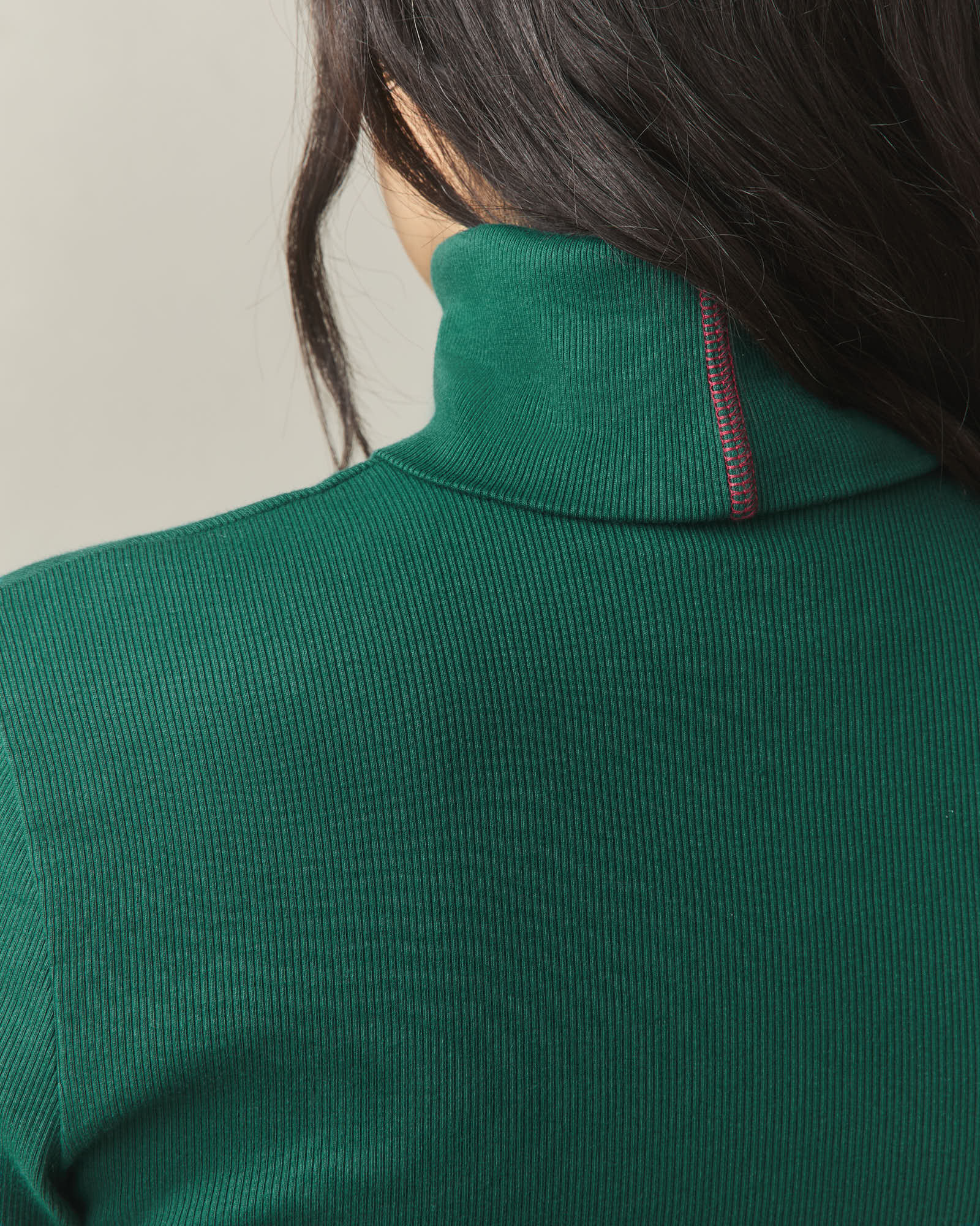 Women's Luxe Rib Turtleneck - Botanical Garden - Image 4