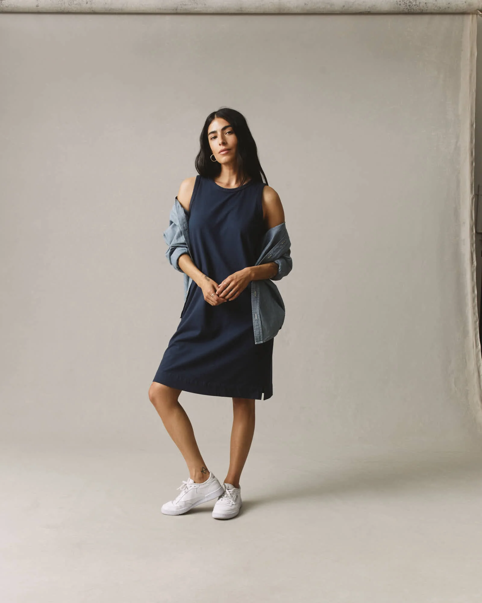 Women's Tank Dress - Varsity Blue - Image 5