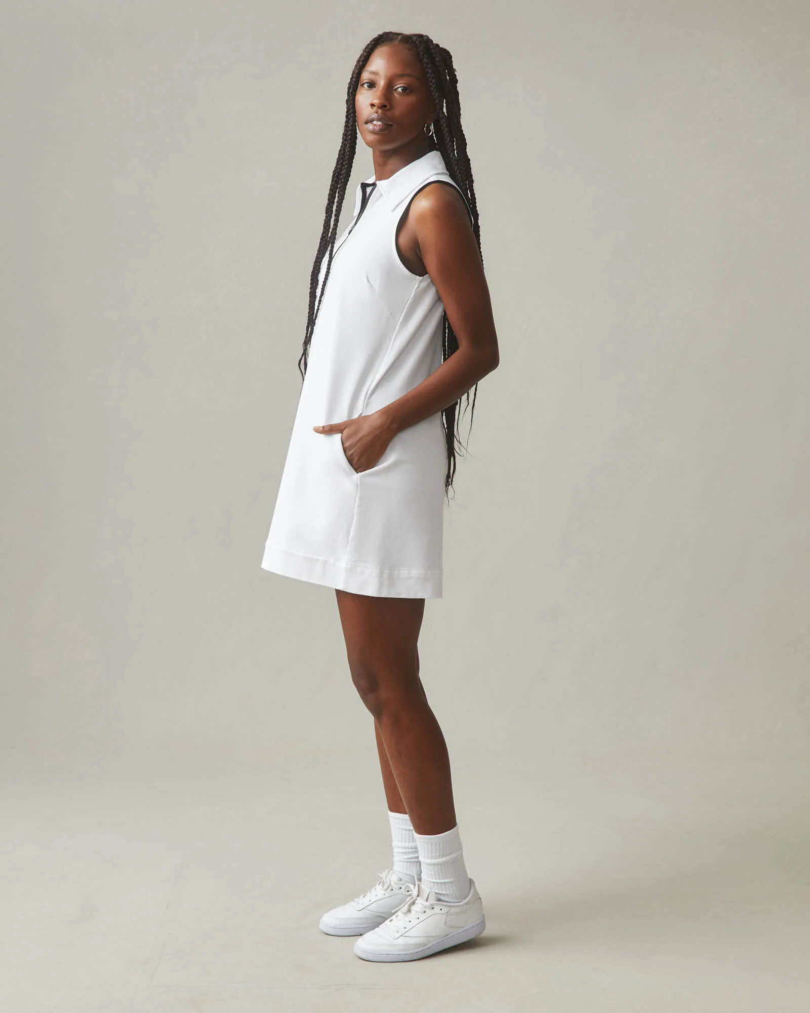 Women's Tennis Dress - White - Image 3